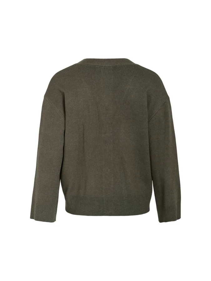 VILA - VICASSIE L/S V-NECK... 2