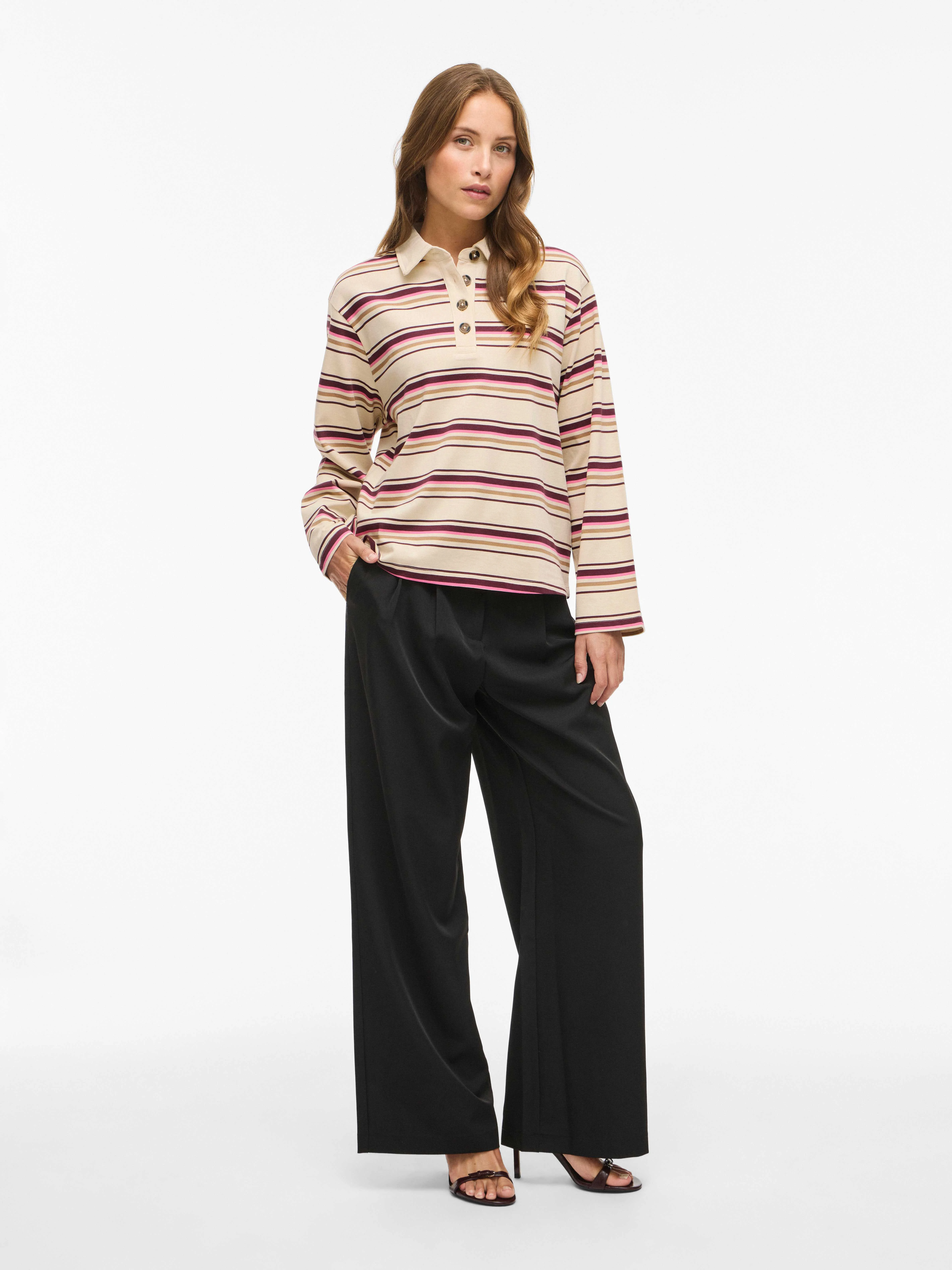VILA - VISINA L/S POLO SHIRT VILA - VISINA L/S POLO SHIRT