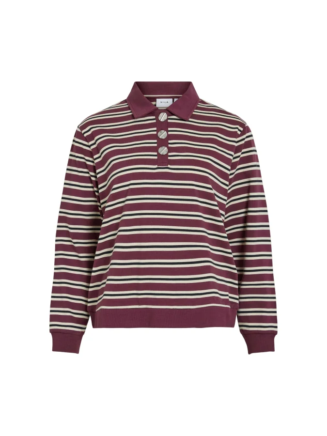 VILA - VISINA COLLAR L/S TOP/R