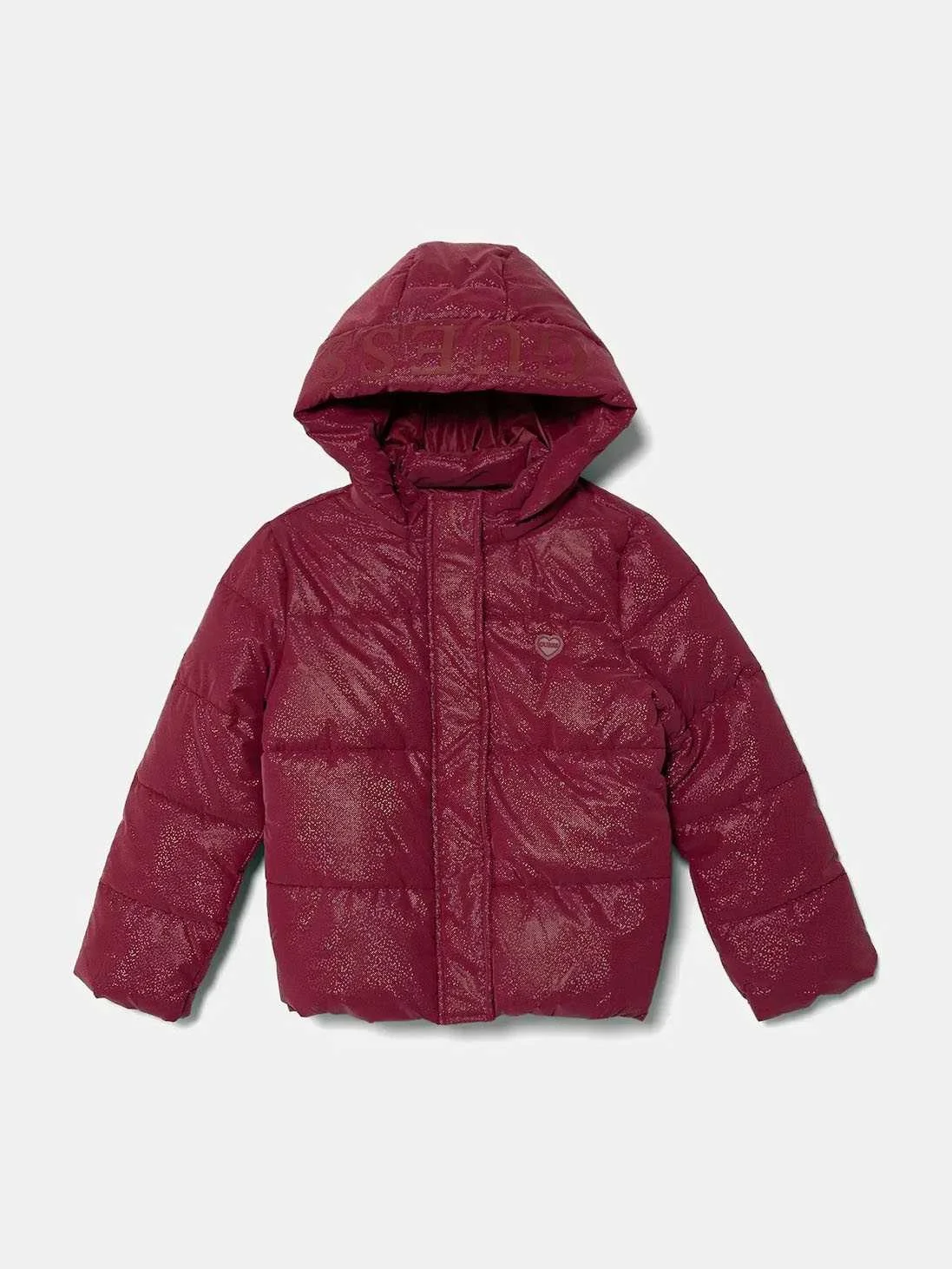 GUESS - HOODED LS PADDED PUFFER W/ZIP GUESS - HOODED LS PADDED PUFFER W/ZIP