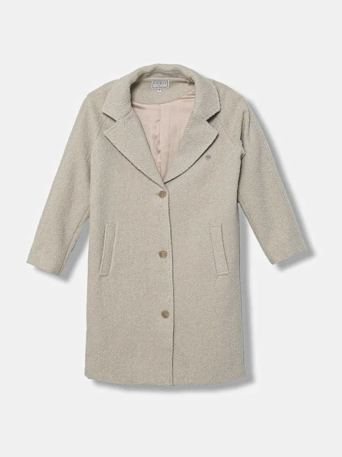 GUESS - HERRINGBONE LS COAT