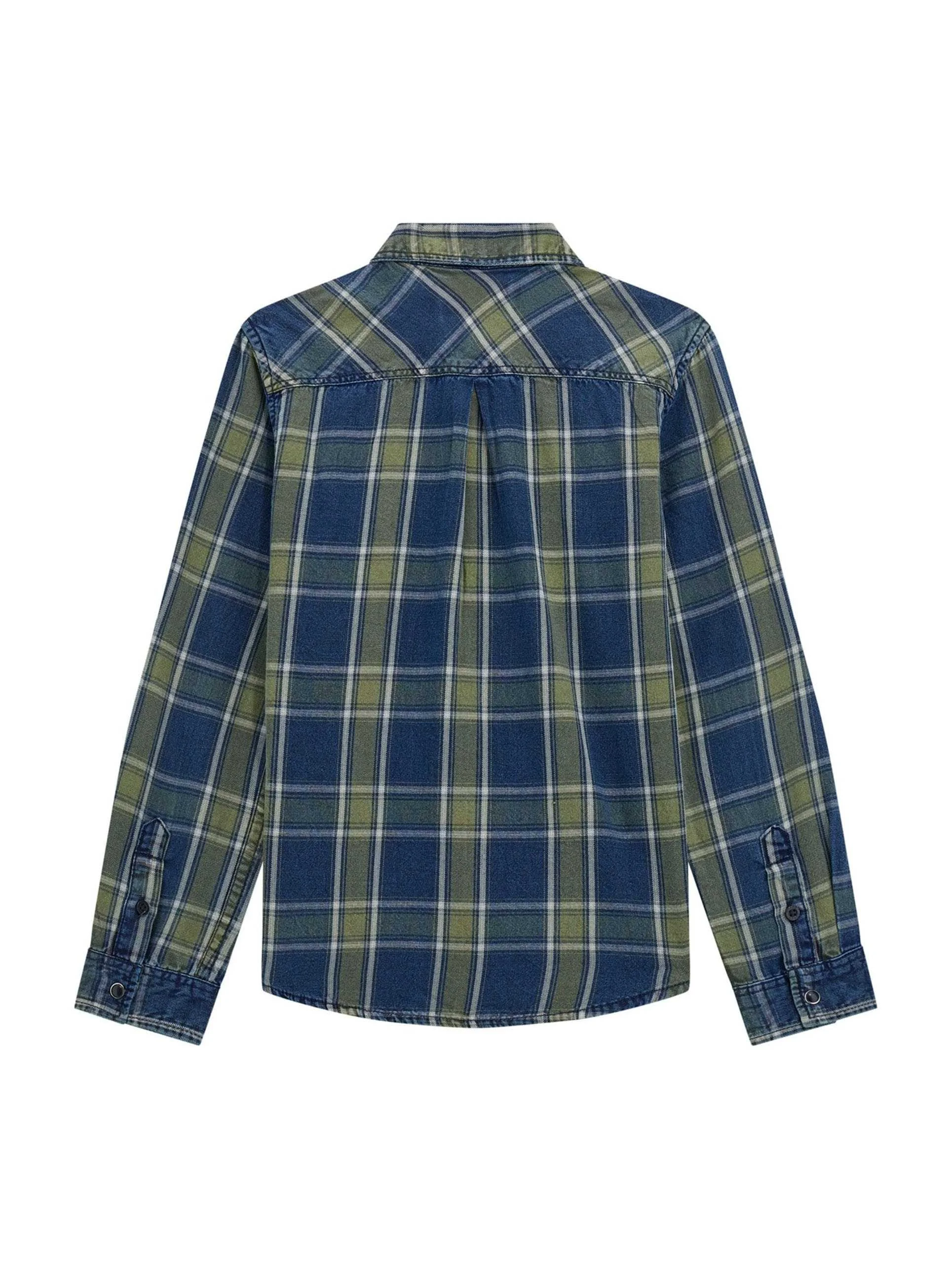 GUESS - INDIGO TWILL ADJ. LS SHIRT GUESS - INDIGO TWILL ADJ. LS SHIRT