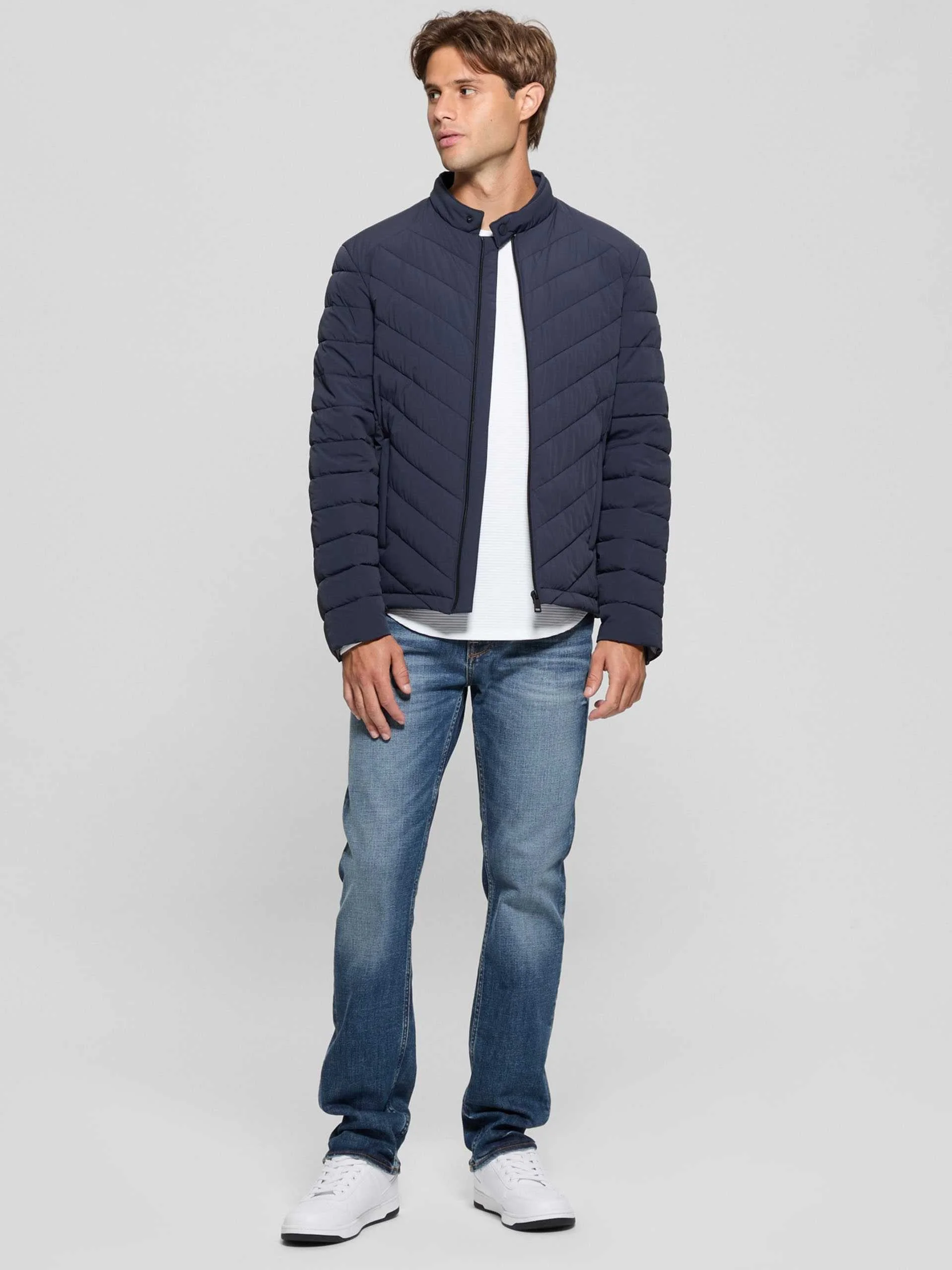 GUESS - STRETCH NYLON PADDED JACKET GUESS - STRETCH NYLON PADDED JACKET