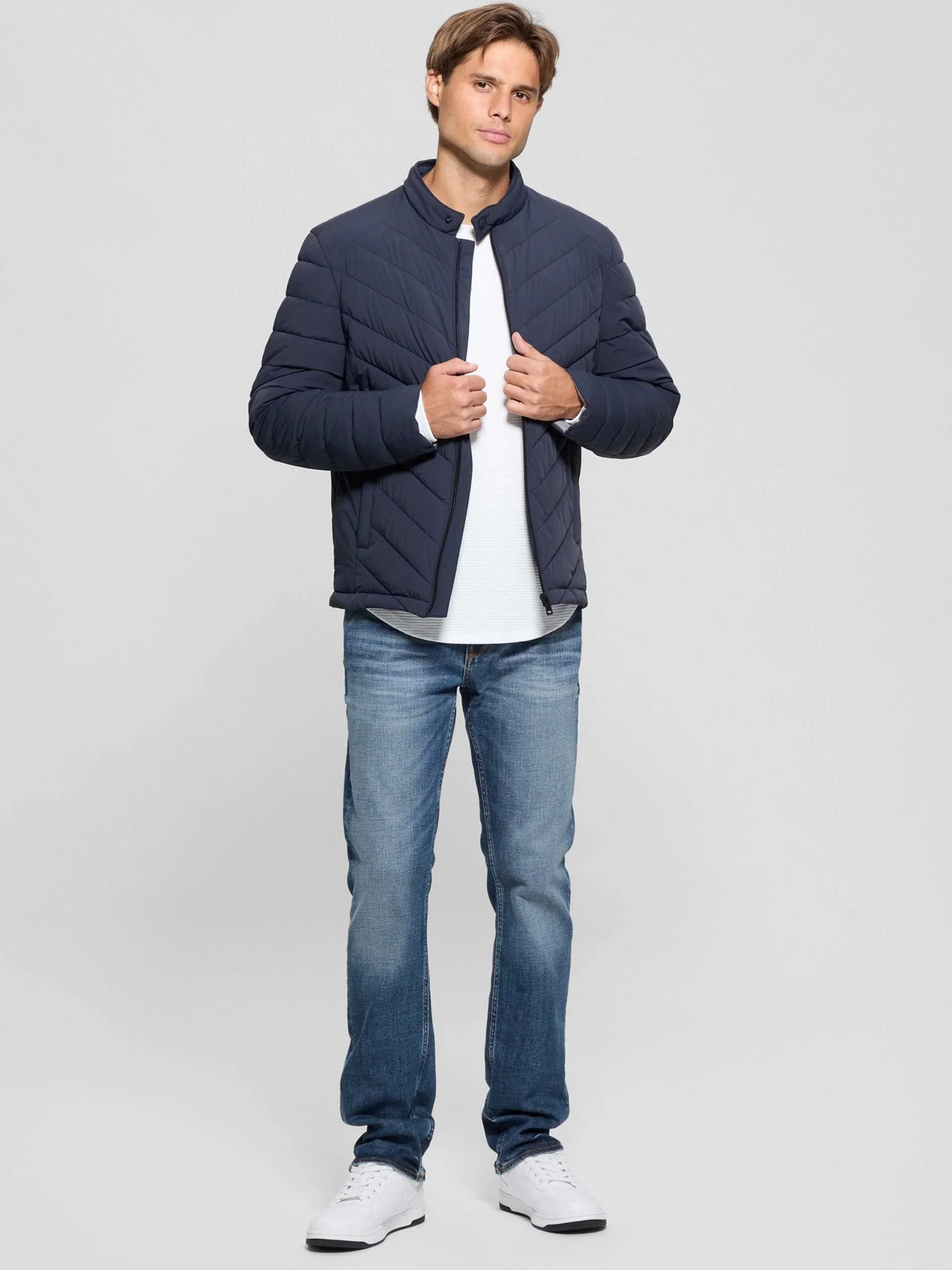 GUESS - STRETCH NYLON PADDED JACKET GUESS - STRETCH NYLON PADDED JACKET