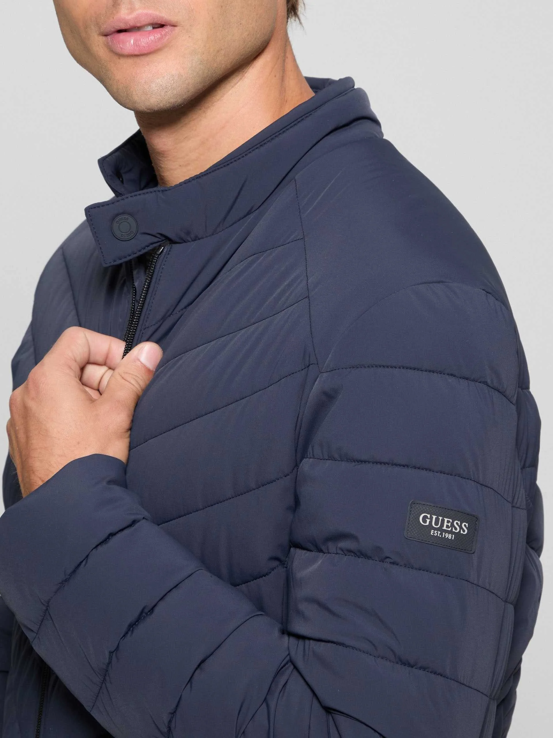 GUESS - STRETCH NYLON PADDED JACKET GUESS - STRETCH NYLON PADDED JACKET
