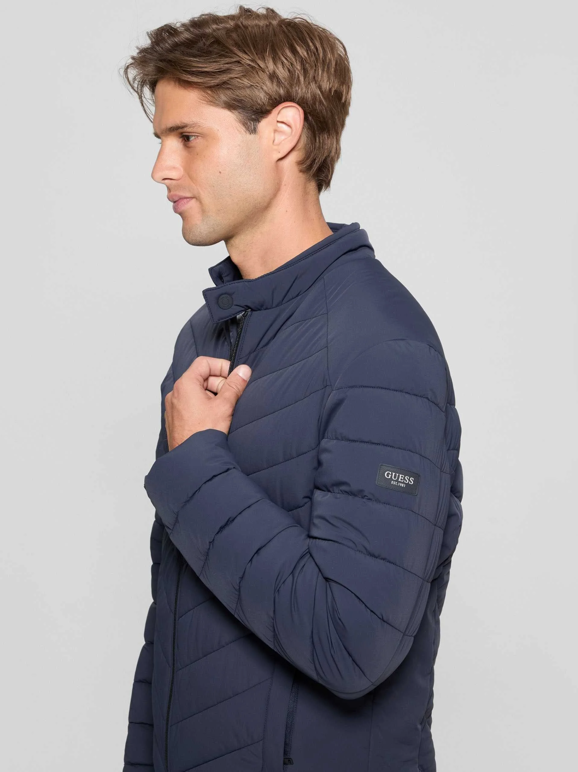 GUESS - STRETCH NYLON PADDED JACKET GUESS - STRETCH NYLON PADDED JACKET