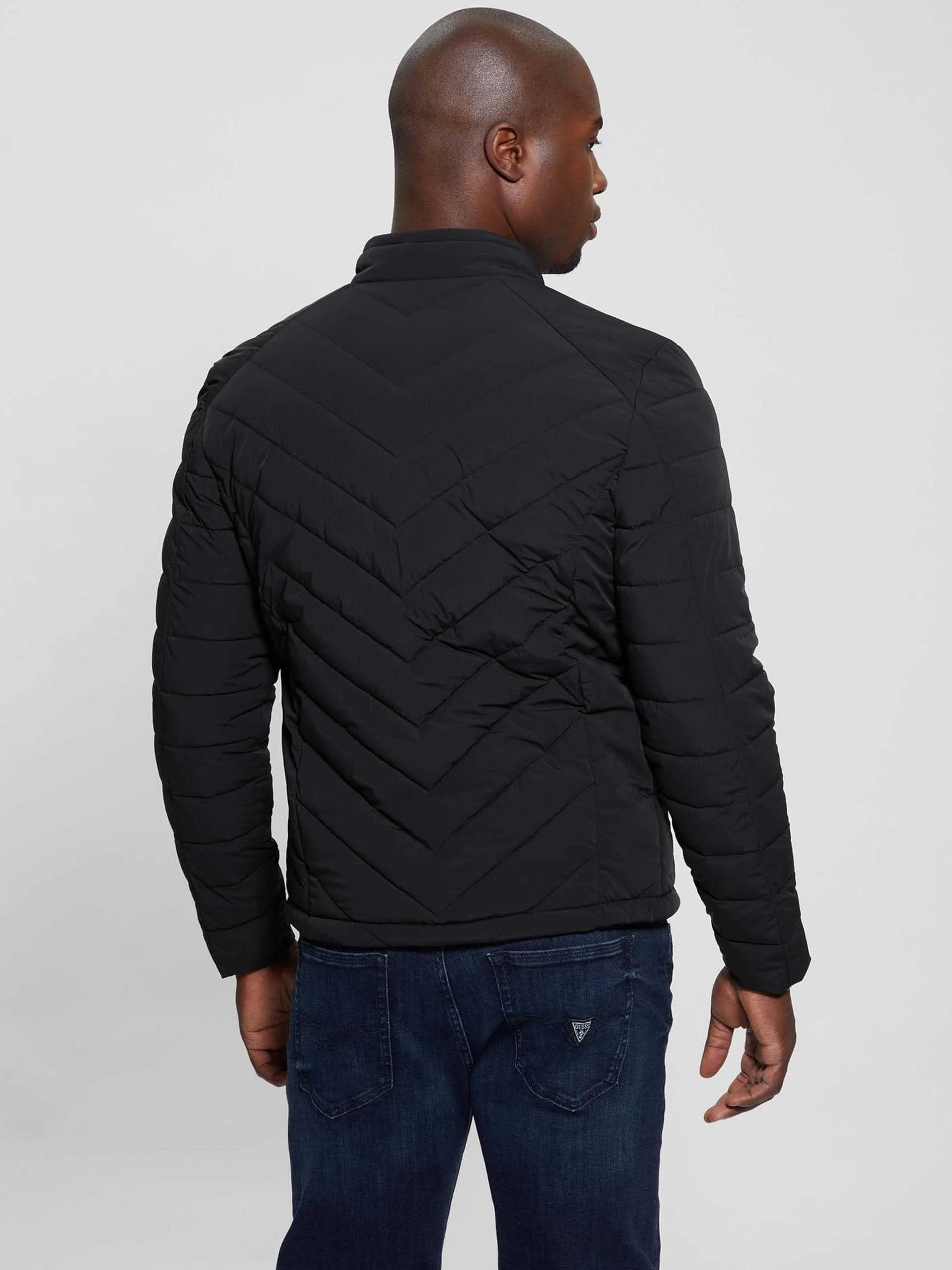 GUESS - STRETCH NYLON PADDED JACKET GUESS - STRETCH NYLON PADDED JACKET