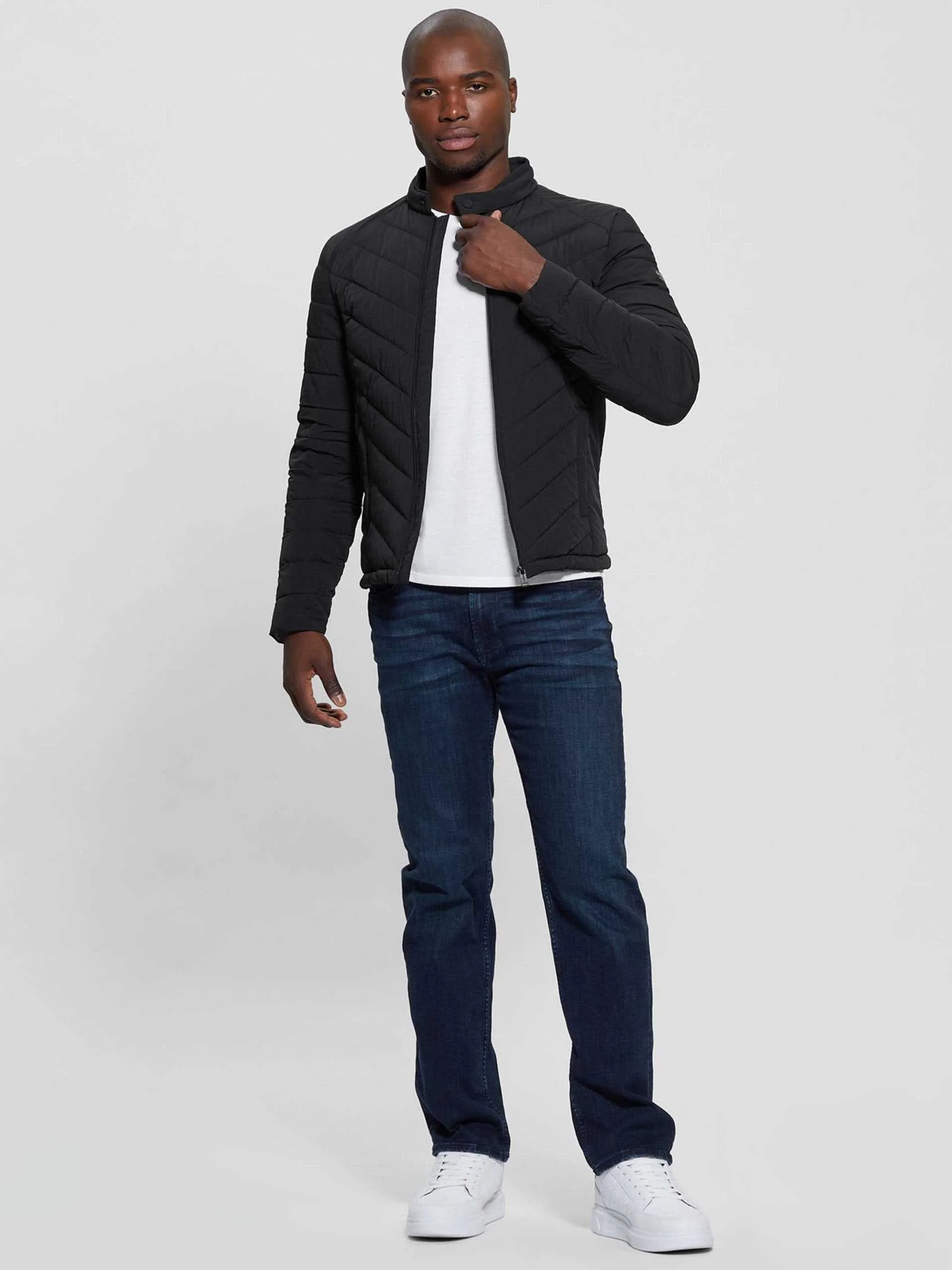 GUESS - STRETCH NYLON PADDED JACKET GUESS - STRETCH NYLON PADDED JACKET