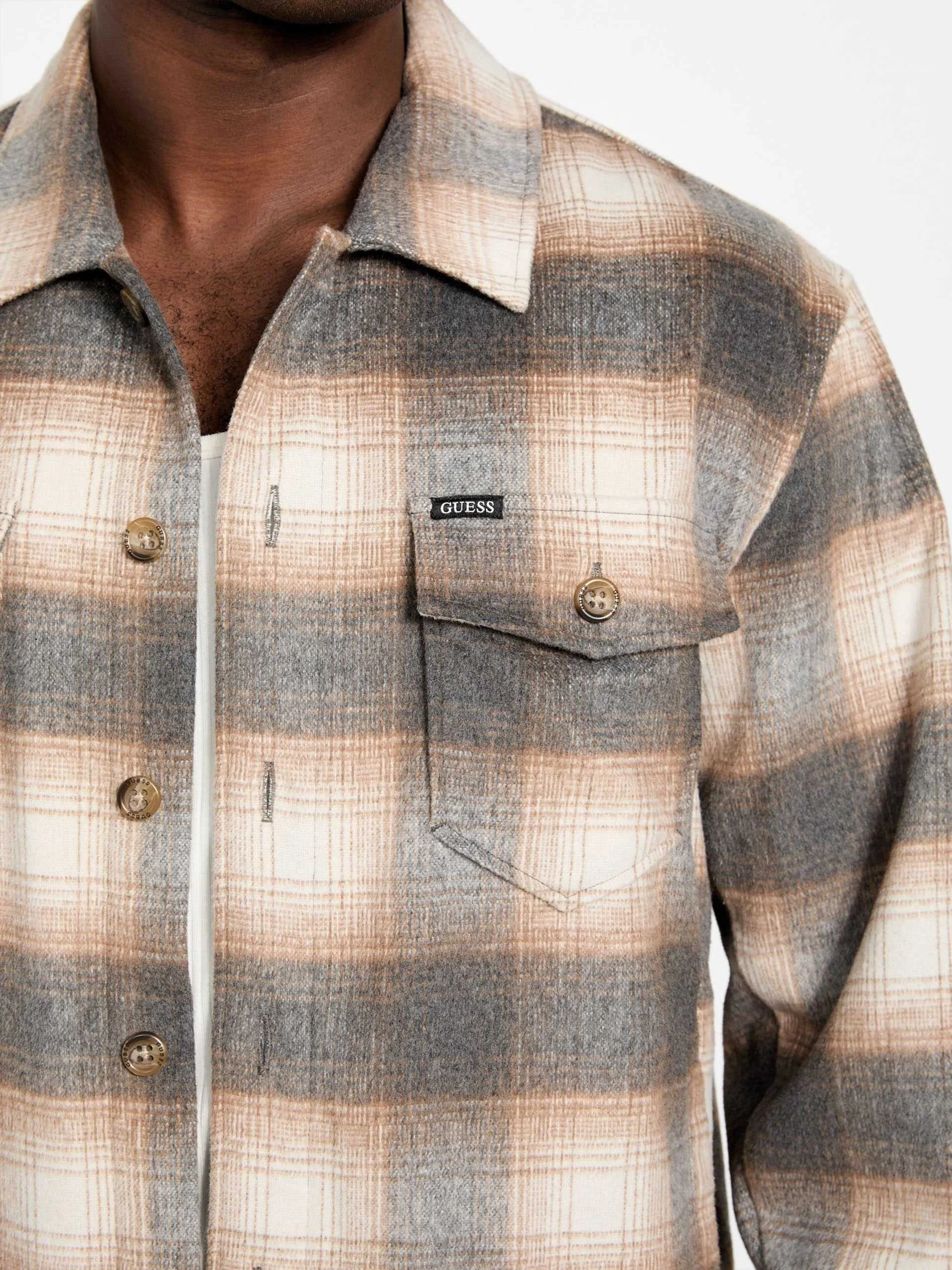GUESS - LS CHECK OVERSHIRT GUESS - LS CHECK OVERSHIRT