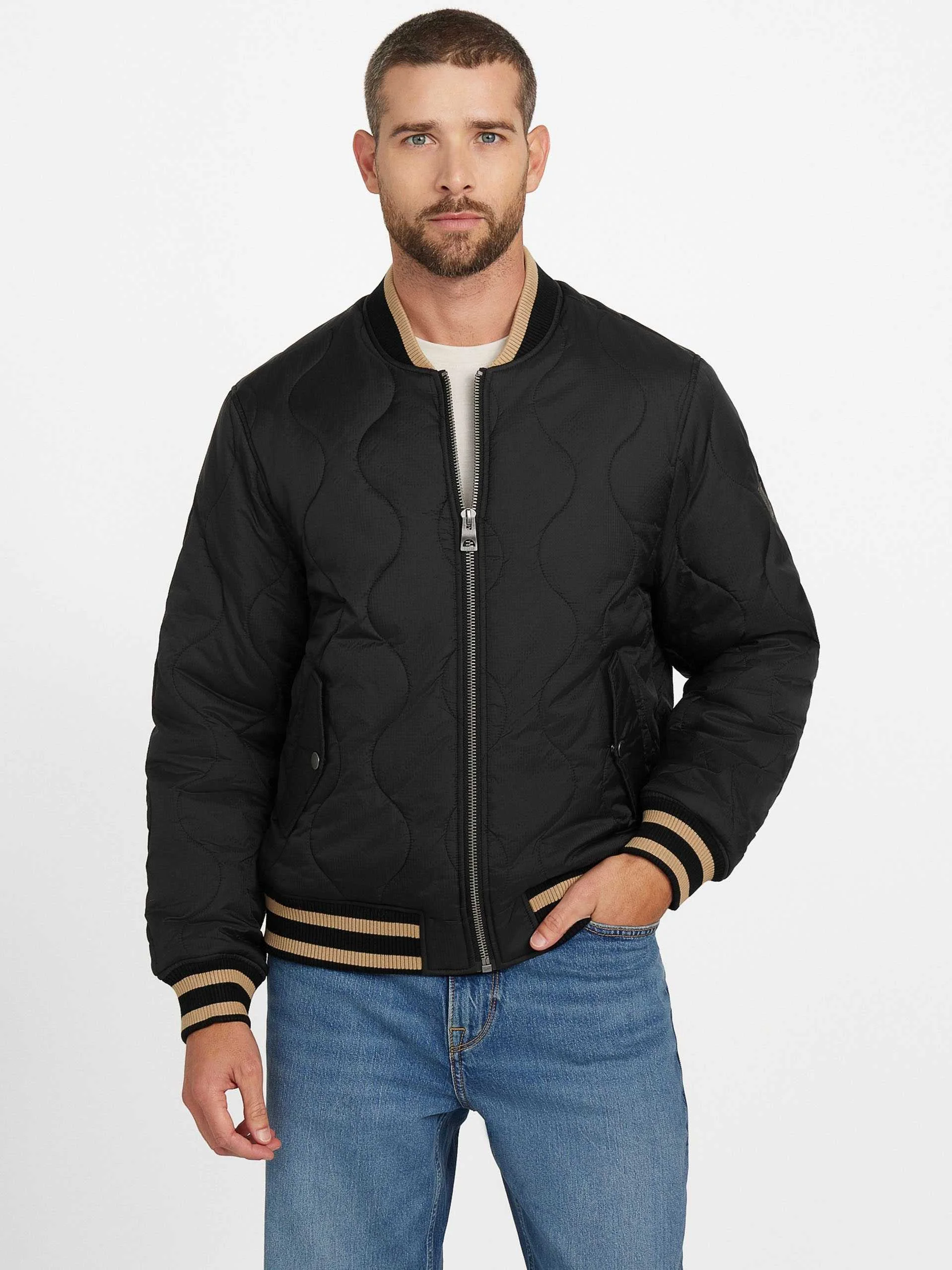 GUESS - ALAMEDA RIPSTOP BMBR JKT GUESS - ALAMEDA RIPSTOP BMBR JKT