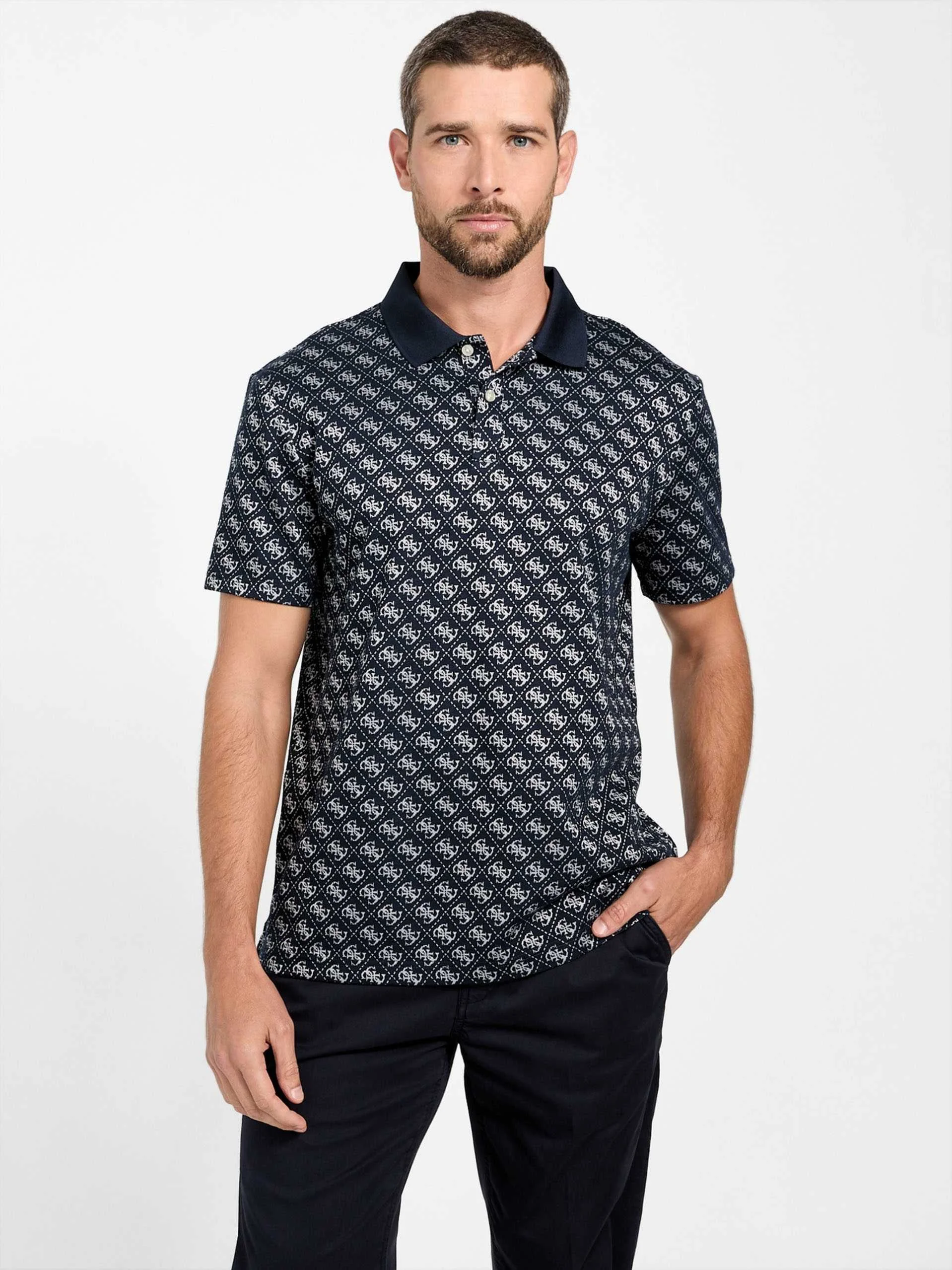 GUESS - SS G JACQUARD POLO GUESS - SS G JACQUARD POLO