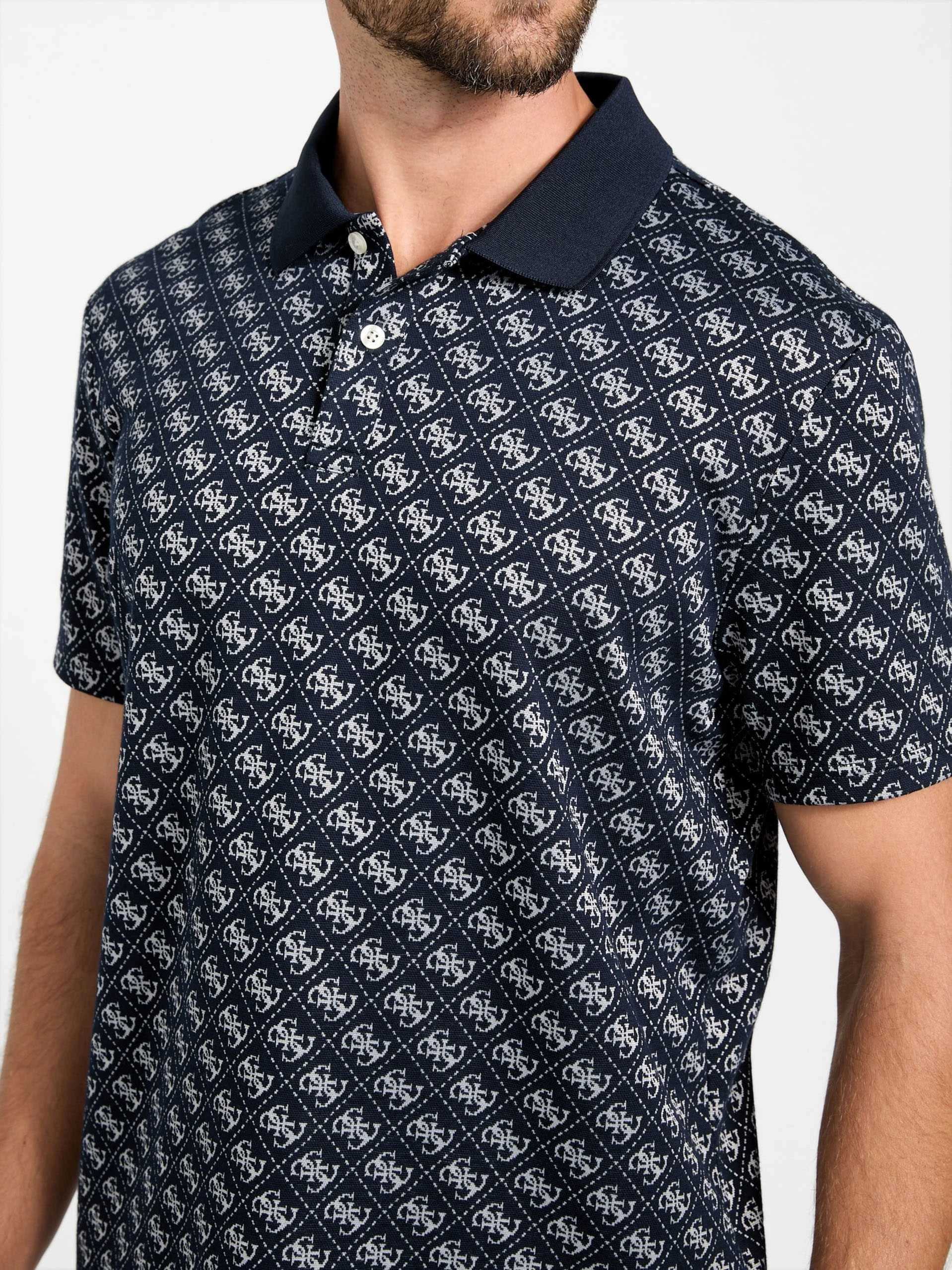 GUESS - SS G JACQUARD POLO GUESS - SS G JACQUARD POLO