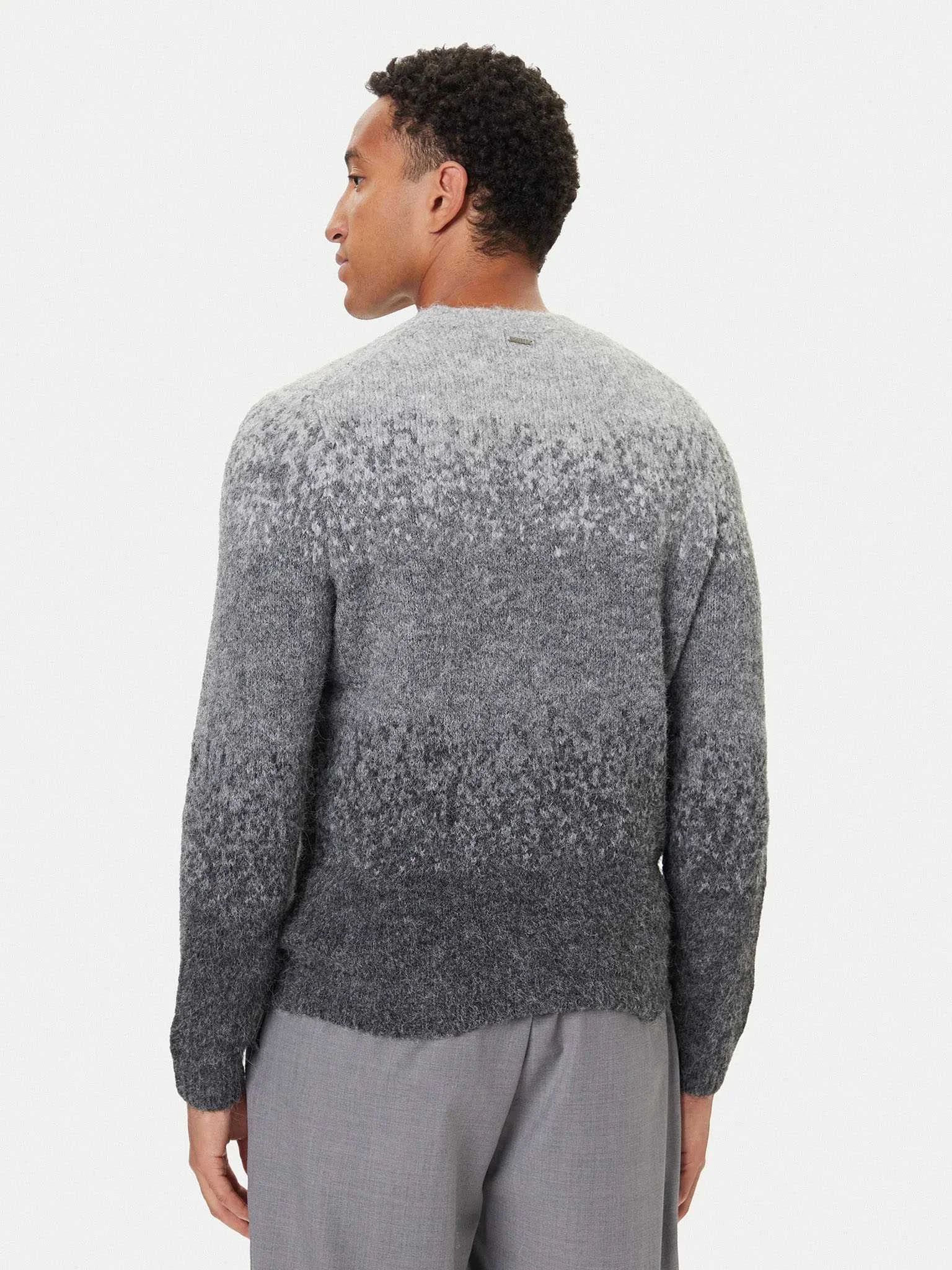 GUESS - LS CN TREY MARLED STRIPE SWTR GUESS - LS CN TREY MARLED STRIPE SWTR