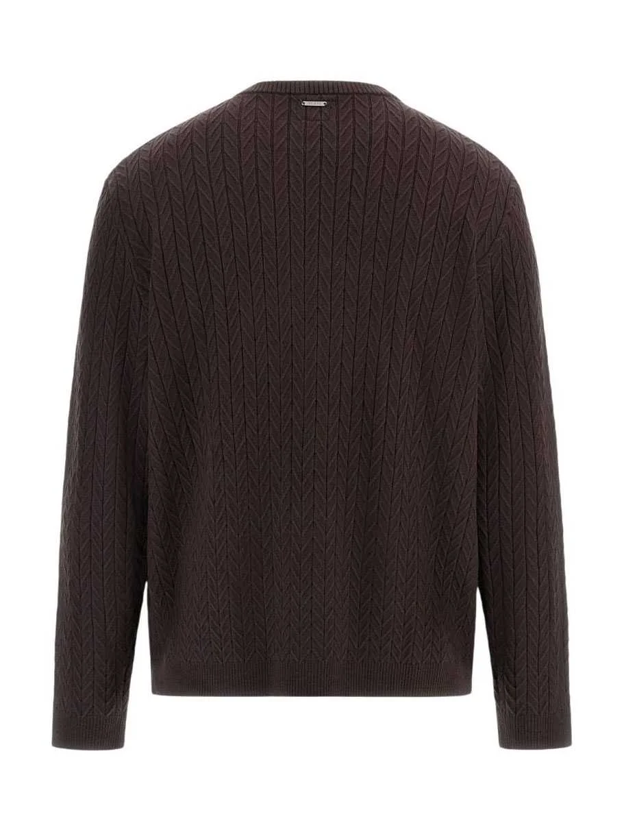 GUESS - LS CN IVAN CHEVRON SWTR GUESS - LS CN IVAN CHEVRON SWTR