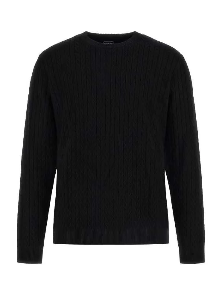 GUESS - LS CN IVAN CHEVRON SWTR GUESS - LS CN IVAN CHEVRON SWTR