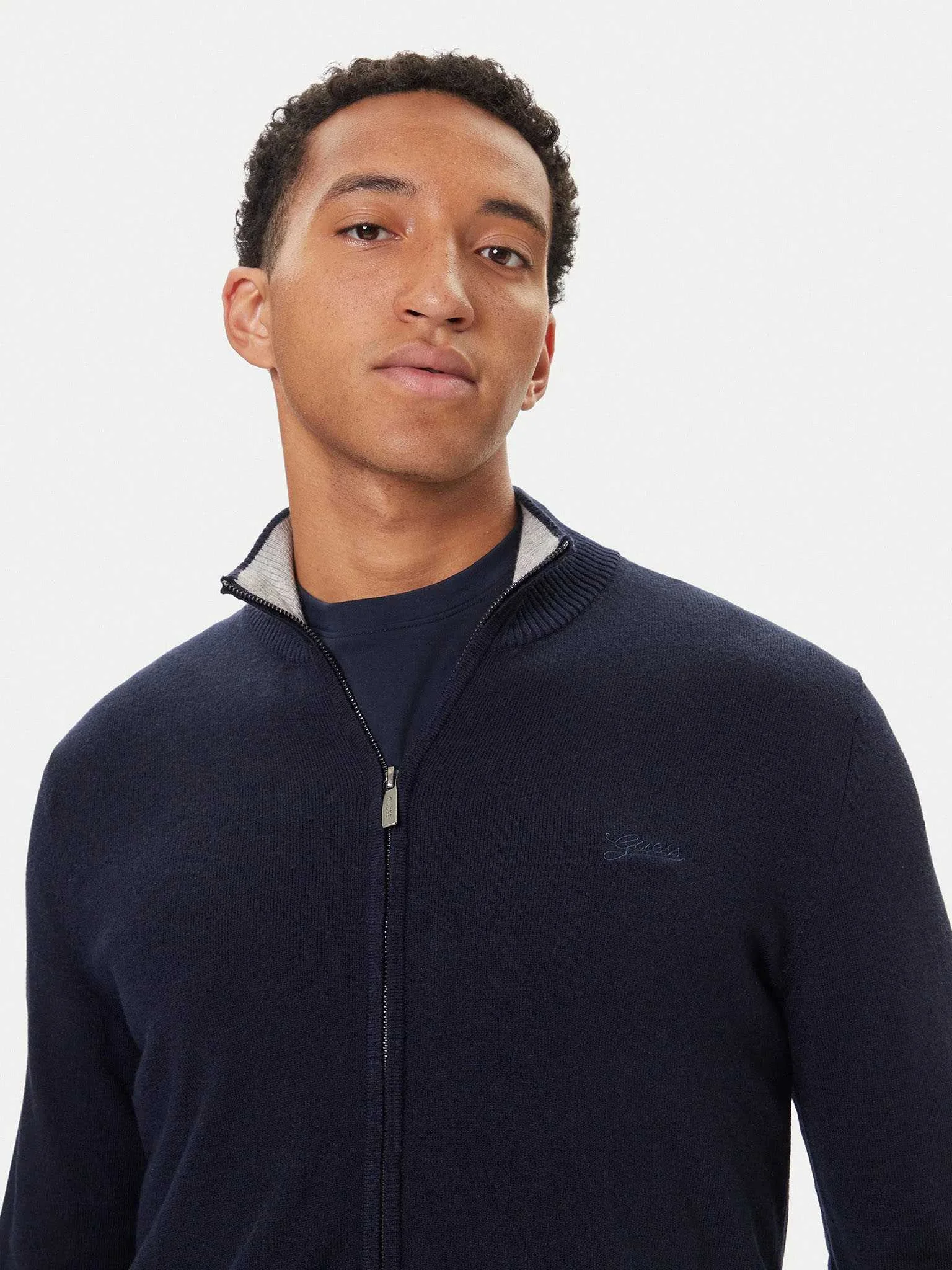 GUESS - DARRELL LS ZIPPED CARDI BASIC GUESS - DARRELL LS ZIPPED CARDI BASIC