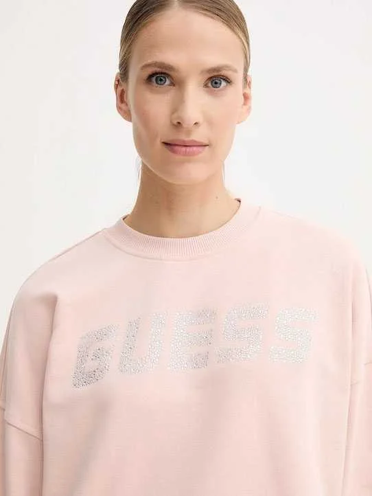 GUESS - PRIMULA RHINESTONES CN SWEATSH GUESS - PRIMULA RHINESTONES CN SWEATSH