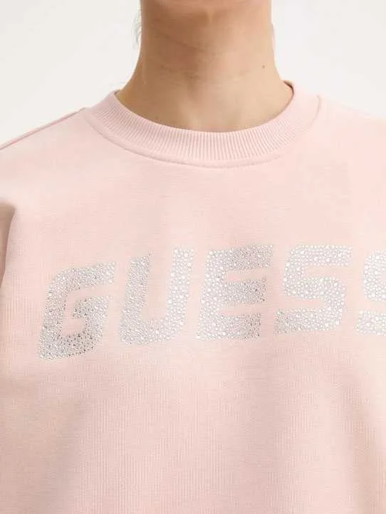 GUESS - PRIMULA RHINESTONES CN SWEATSH GUESS - PRIMULA RHINESTONES CN SWEATSH