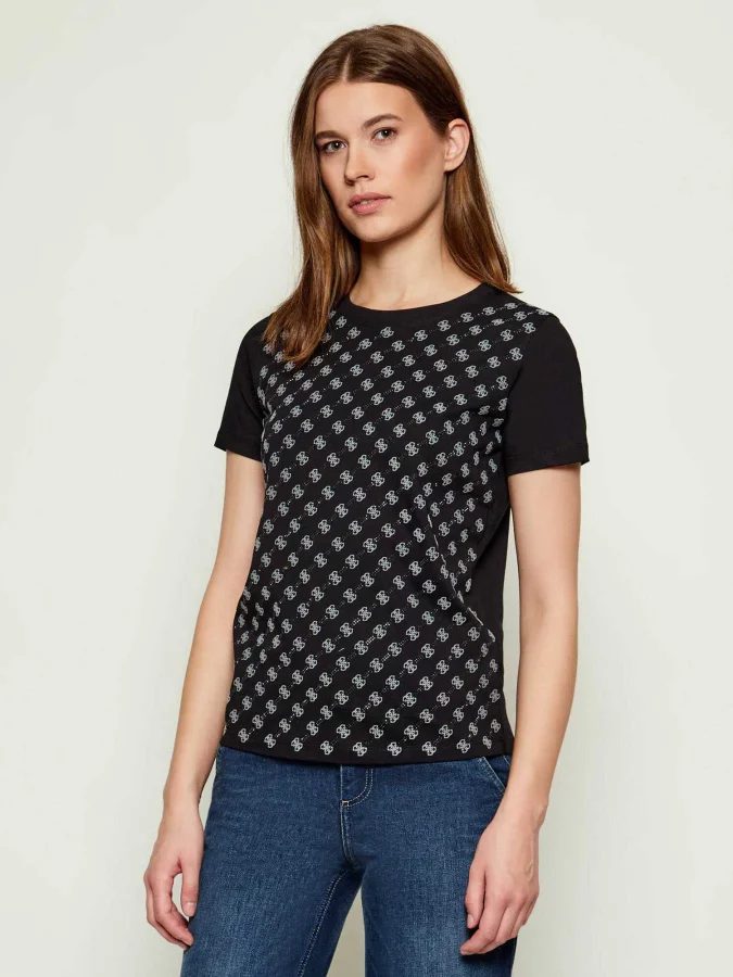 GUESS - SS CN 4G ALLOVER TEE