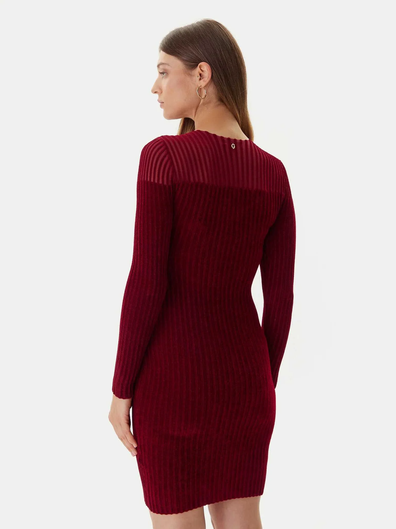 GUESS - LS CN ROWENA RIB CHENILLE DRS GUESS - LS CN ROWENA RIB CHENILLE DRS