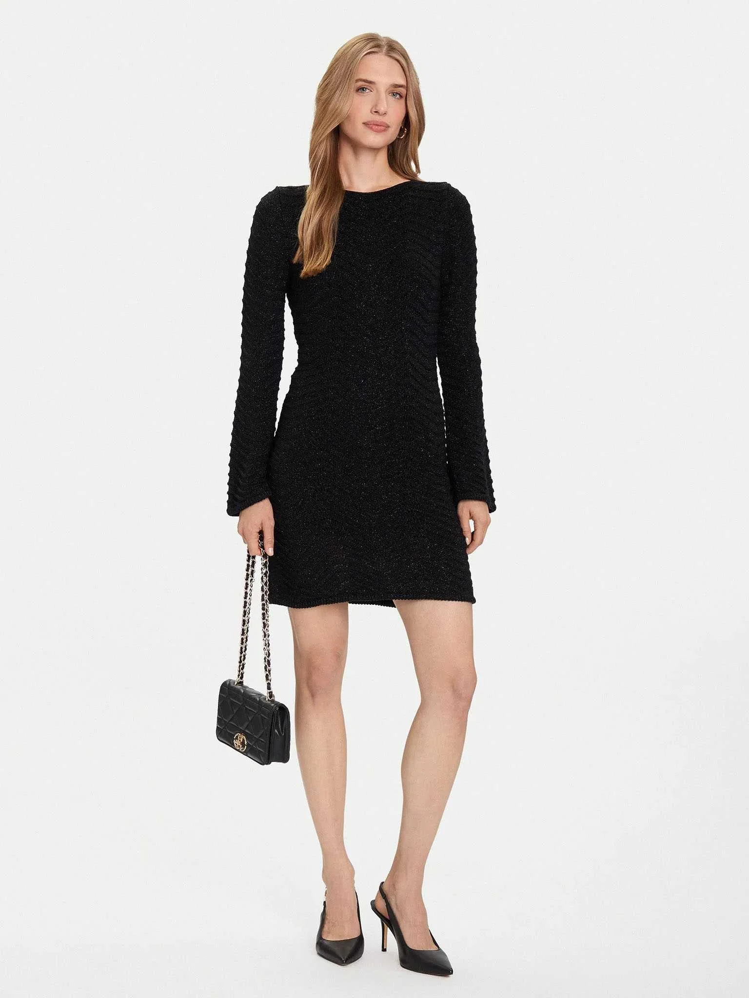 GUESS - LS CHEVRON RISHELLA DRESS GUESS - LS CHEVRON RISHELLA DRESS