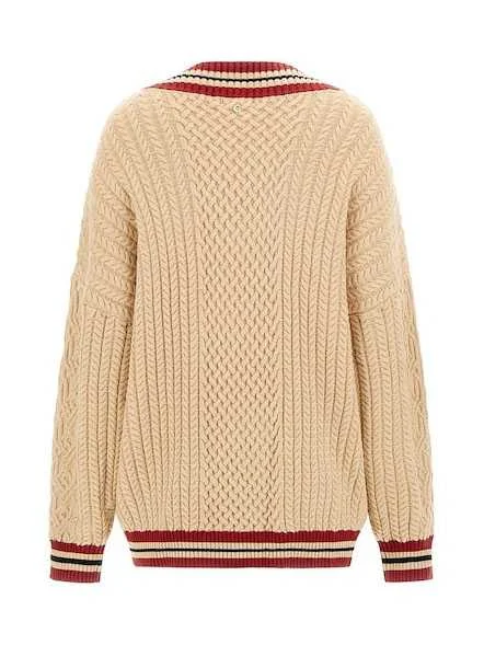 GUESS - LS STRIPED VN CABLE LINA SWTR GUESS - LS STRIPED VN CABLE LINA SWTR