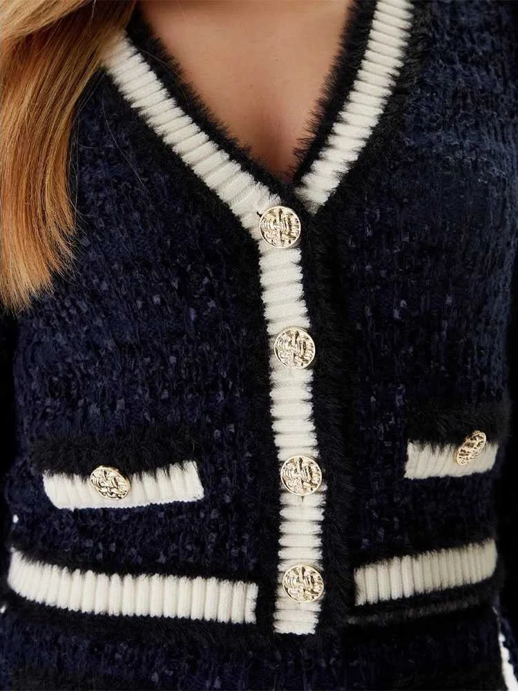 GUESS - LS VN AOMORI TAPE YARN CARDI GUESS - LS VN AOMORI TAPE YARN CARDI