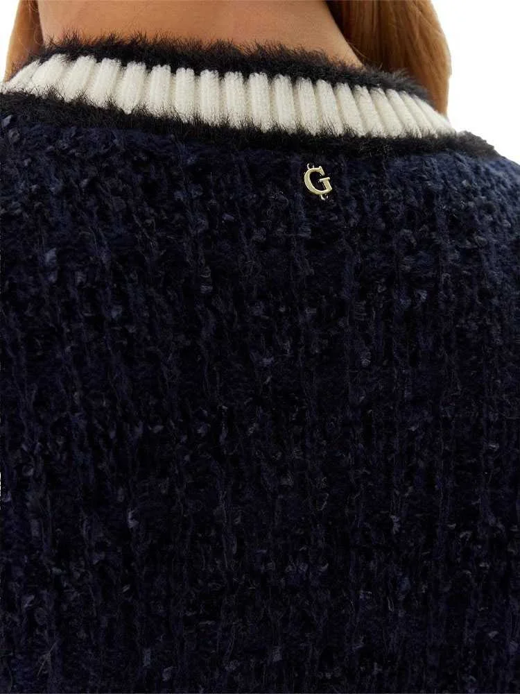 GUESS - LS VN AOMORI TAPE YARN CARDI GUESS - LS VN AOMORI TAPE YARN CARDI
