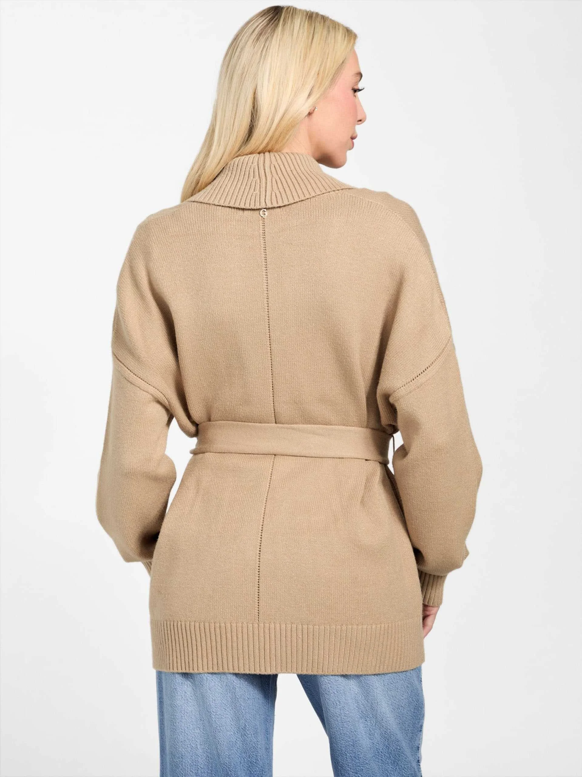 GUESS - LS BELTED CARDI SWTR GUESS - LS BELTED CARDI SWTR