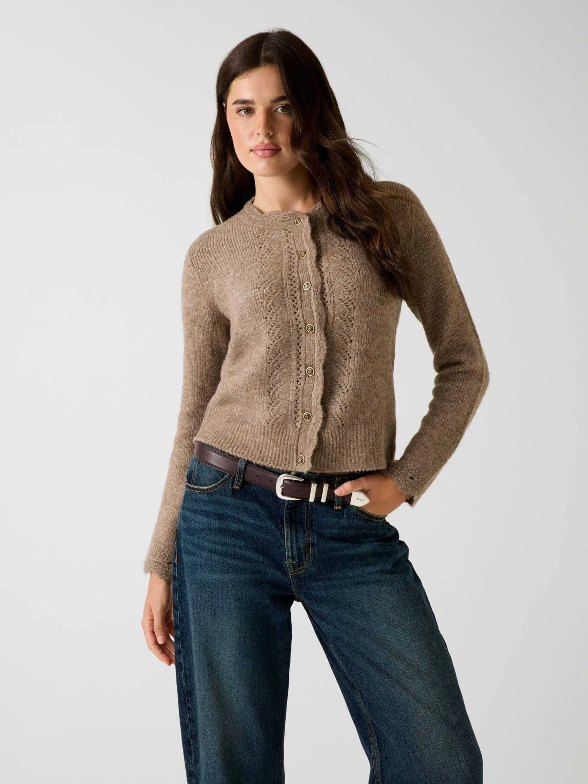 GUESS - Crochet-trim cardigan GUESS - Crochet-trim cardigan