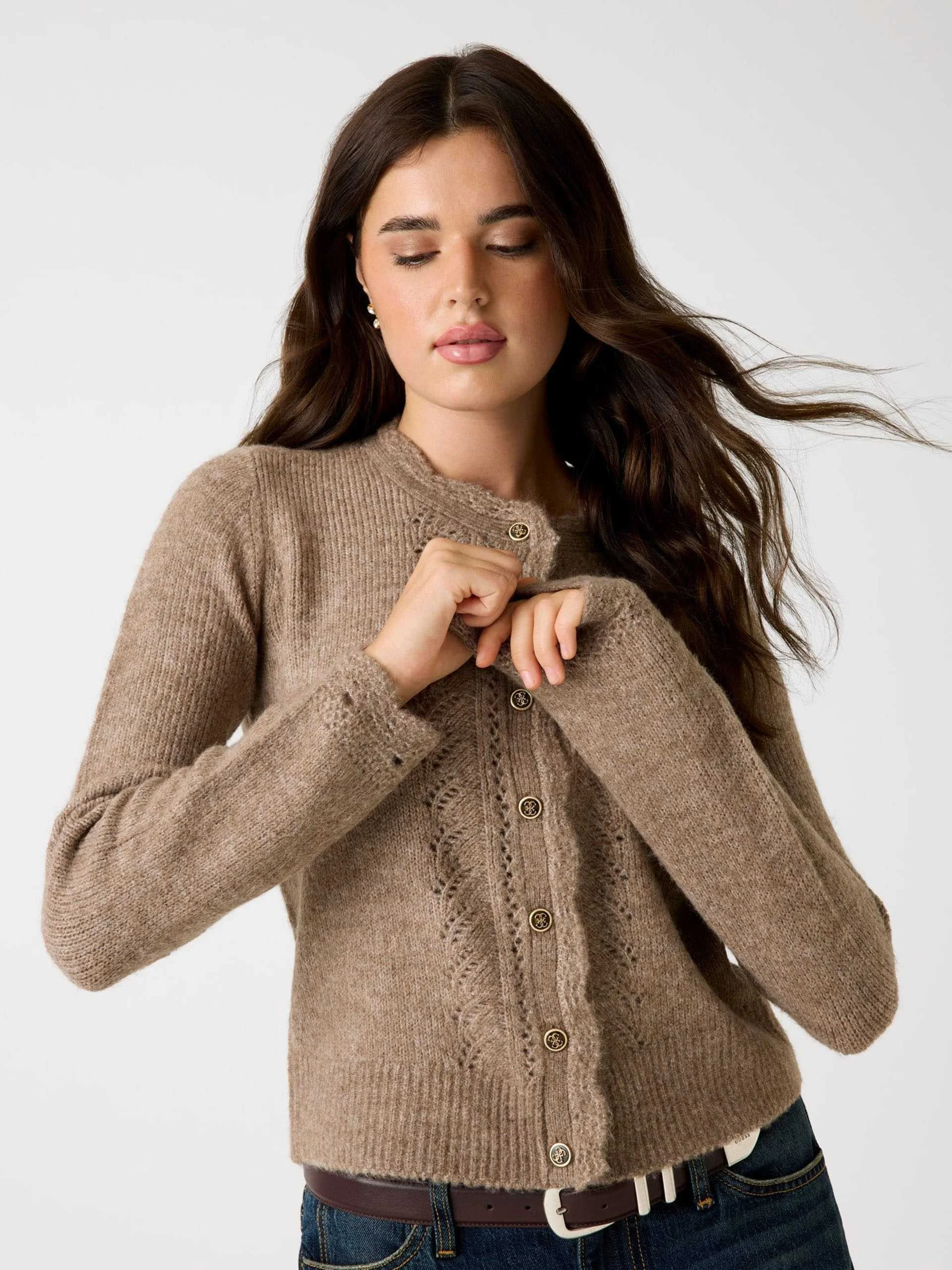 GUESS - Crochet-trim cardigan GUESS - Crochet-trim cardigan