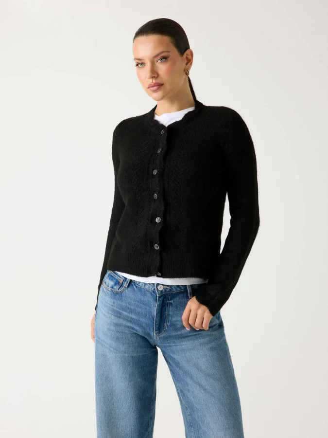 GUESS - Crochet-trim cardigan