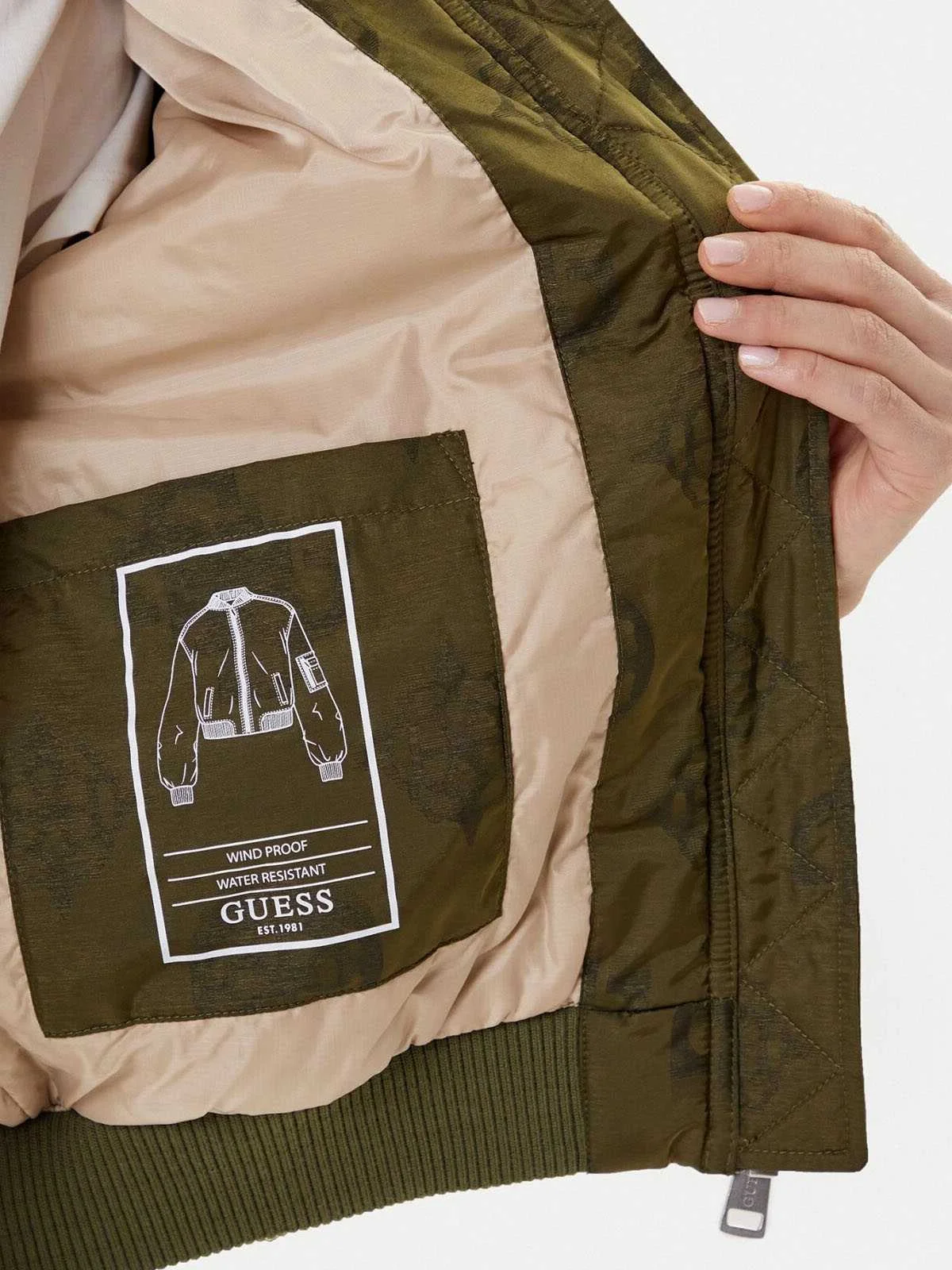 GUESS - PHILOMENE LOGO BOMBER GUESS - PHILOMENE LOGO BOMBER