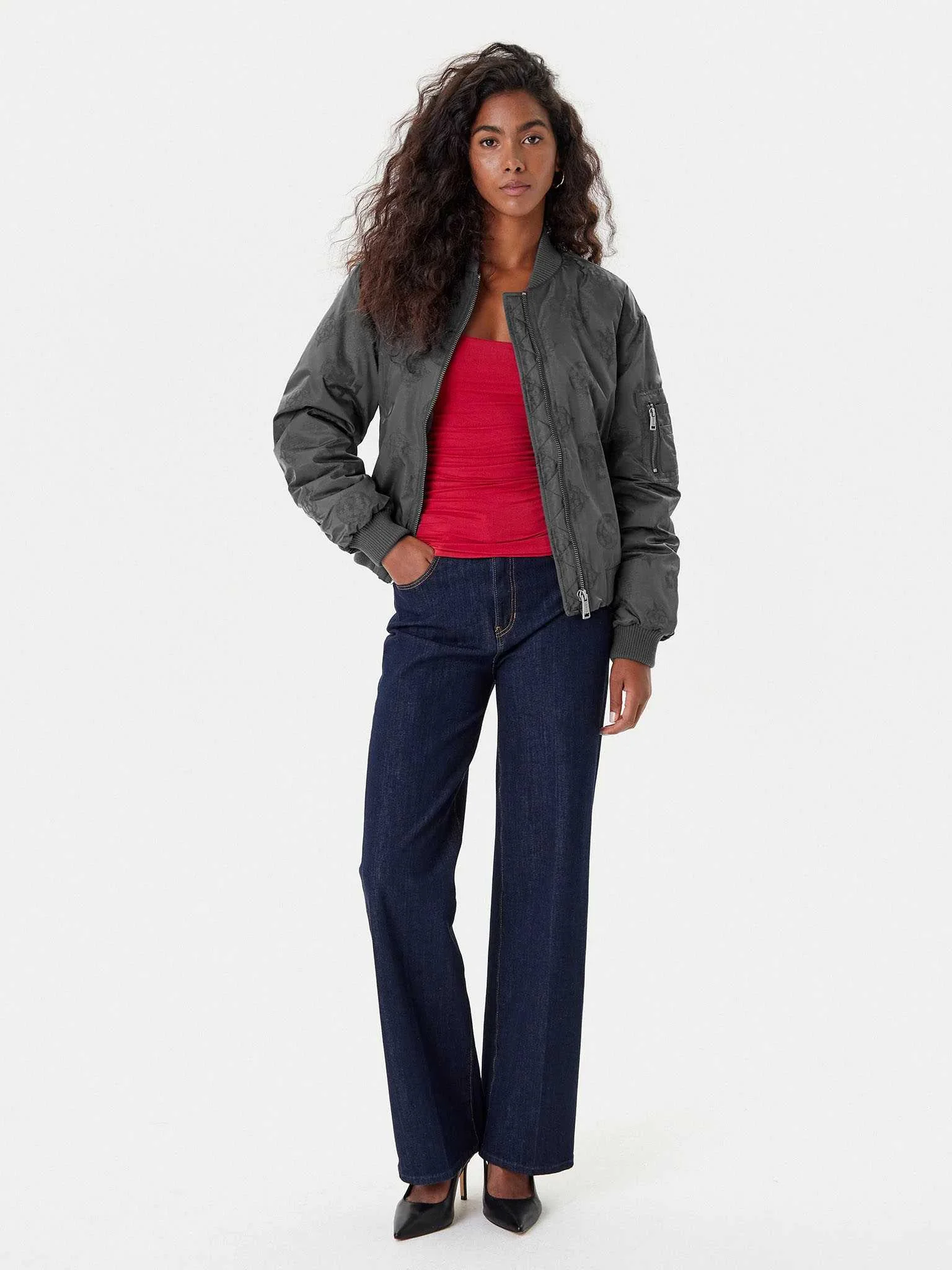 GUESS - PHILOMENE LOGO BOMBER GUESS - PHILOMENE LOGO BOMBER