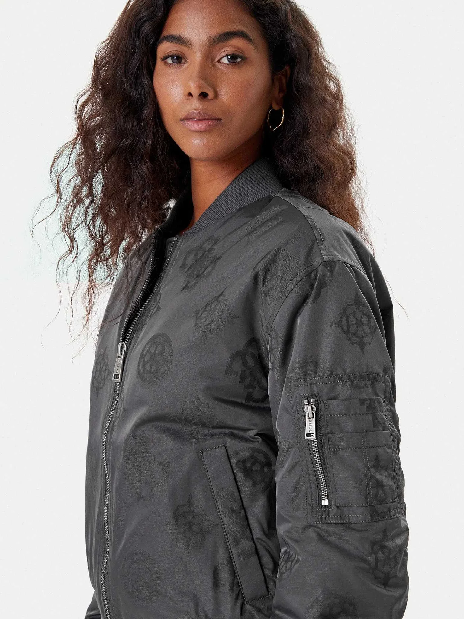 GUESS - PHILOMENE LOGO BOMBER GUESS - PHILOMENE LOGO BOMBER