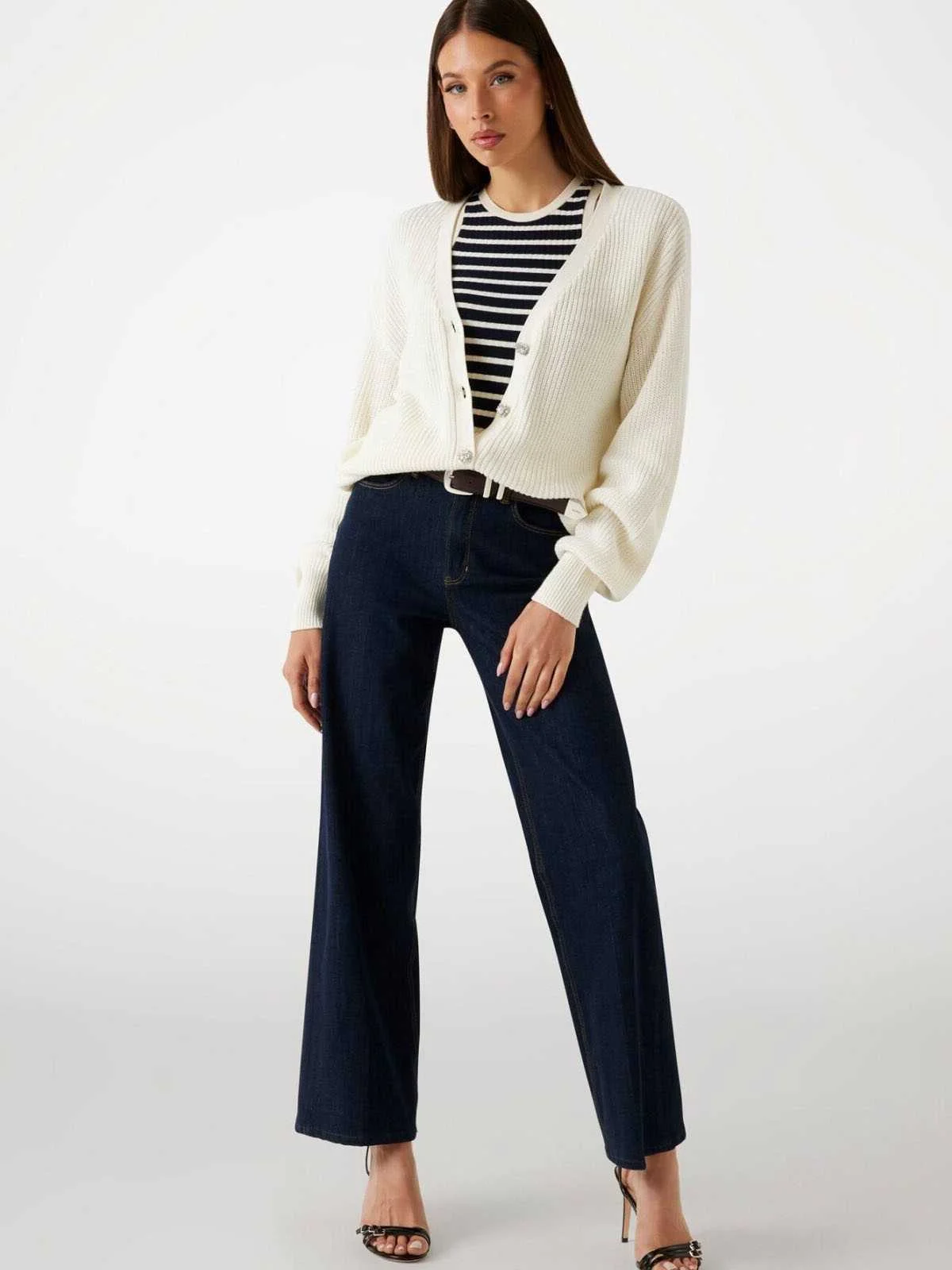 GUESS - LS VN JAMIE CARDI SWTR GUESS - LS VN JAMIE CARDI SWTR