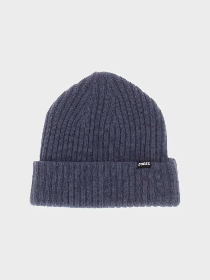 GUESS - LUCIO RIBBED BEANIE