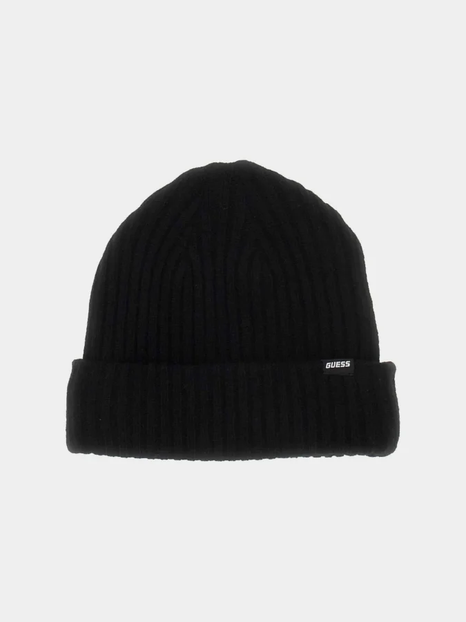 GUESS - LUCIO RIBBED BEANIE