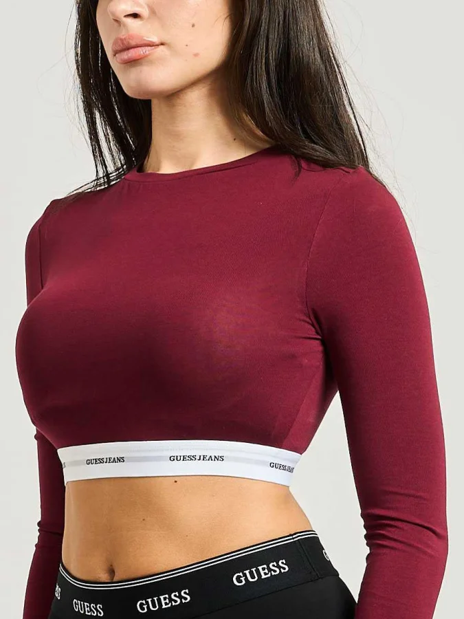 GUESS JEANS - GJ LS CROP TOP 2