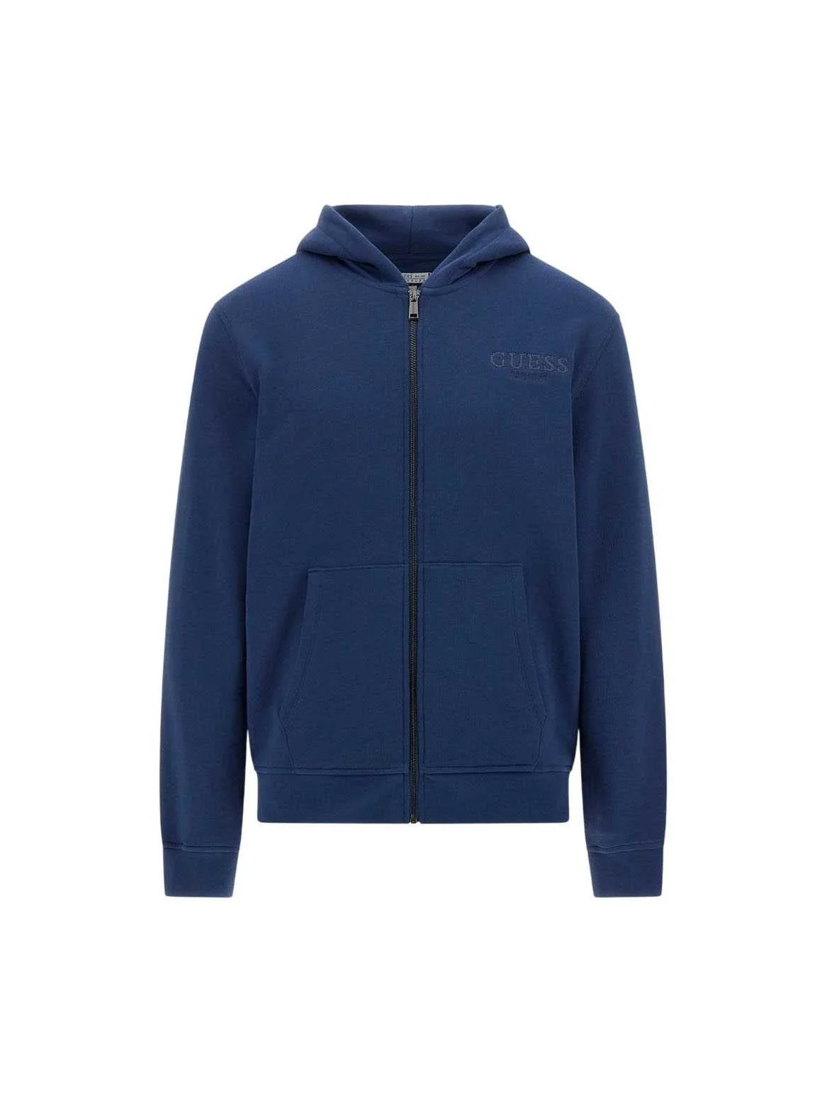 GUESS - BASIC HOODIE ZIP SWEATSHIRT GUESS - BASIC HOODIE ZIP SWEATSHIRT