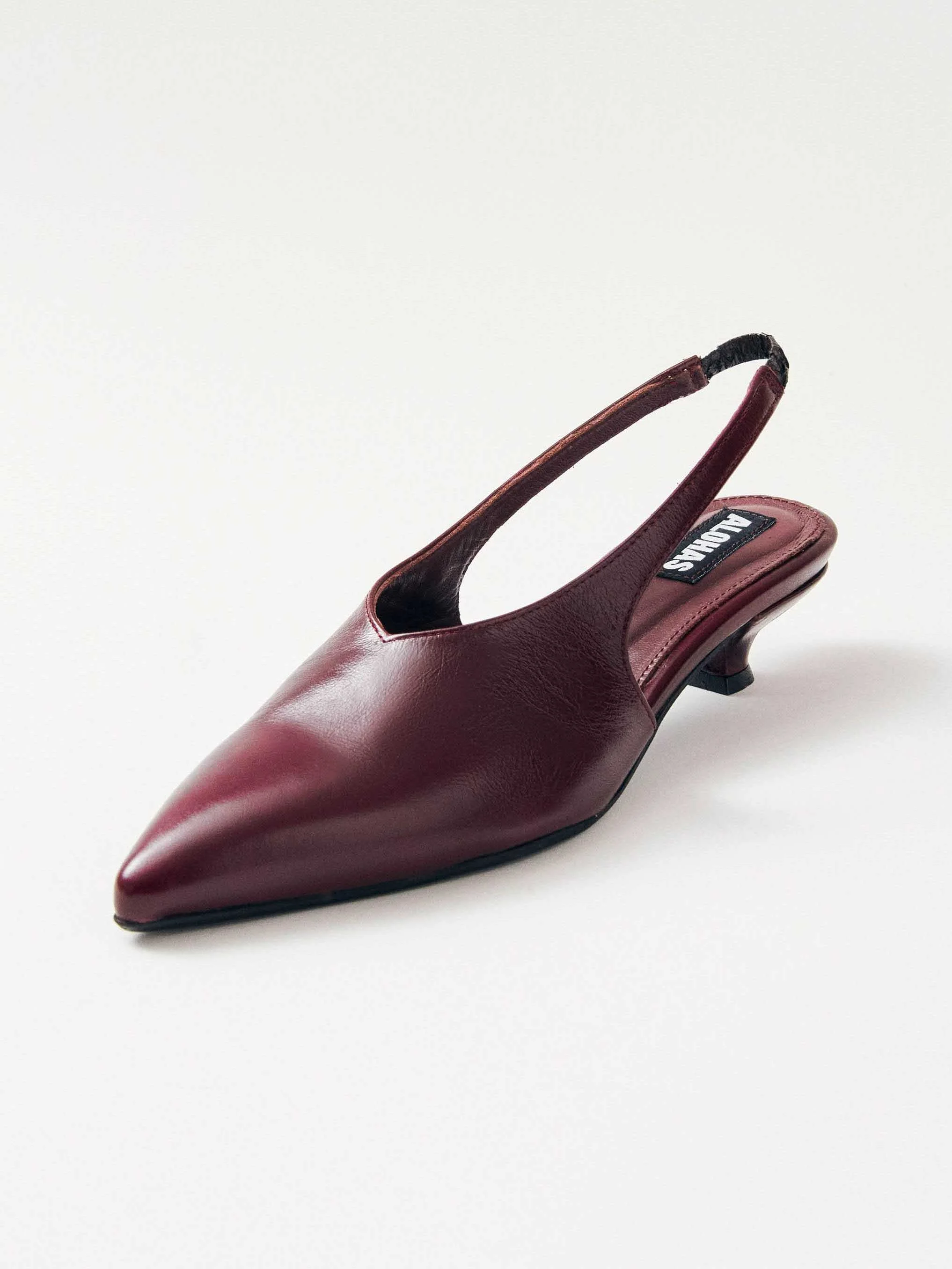 ALOHAS - Eros Burgundy Leather Pumps ALOHAS - Eros Burgundy Leather Pumps