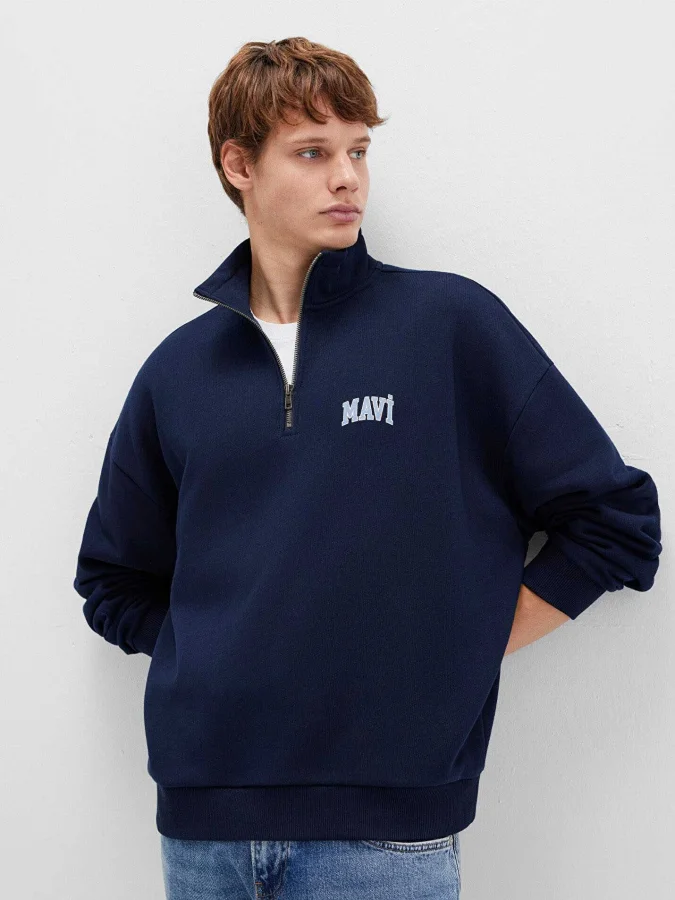 Mavi - HALF ZIP SWEATSHIRT