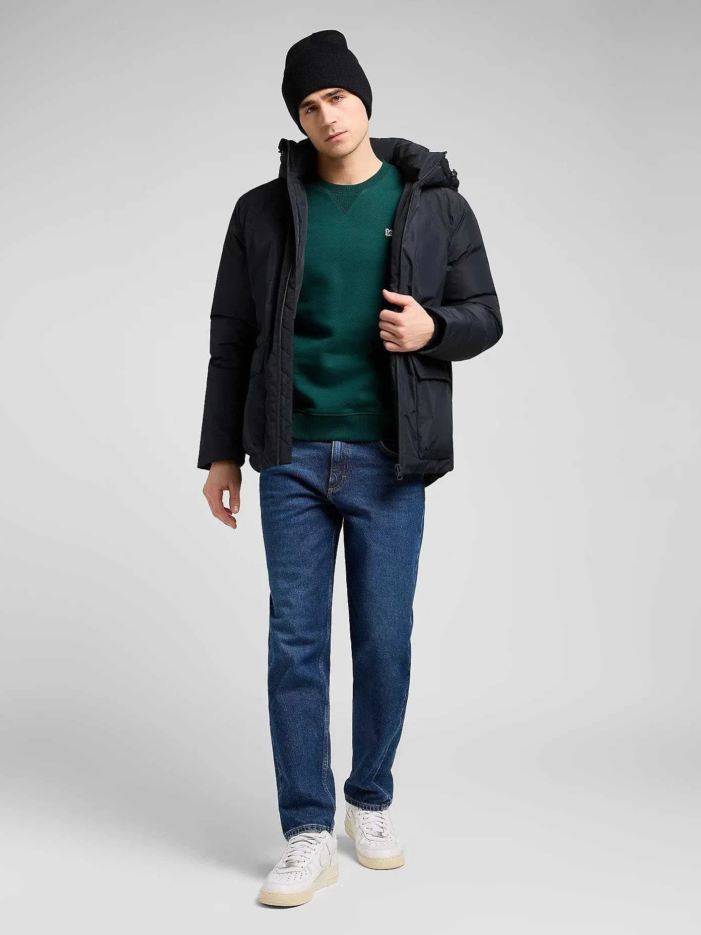 Lee - HOODED SHORT PUFFER Lee - HOODED SHORT PUFFER