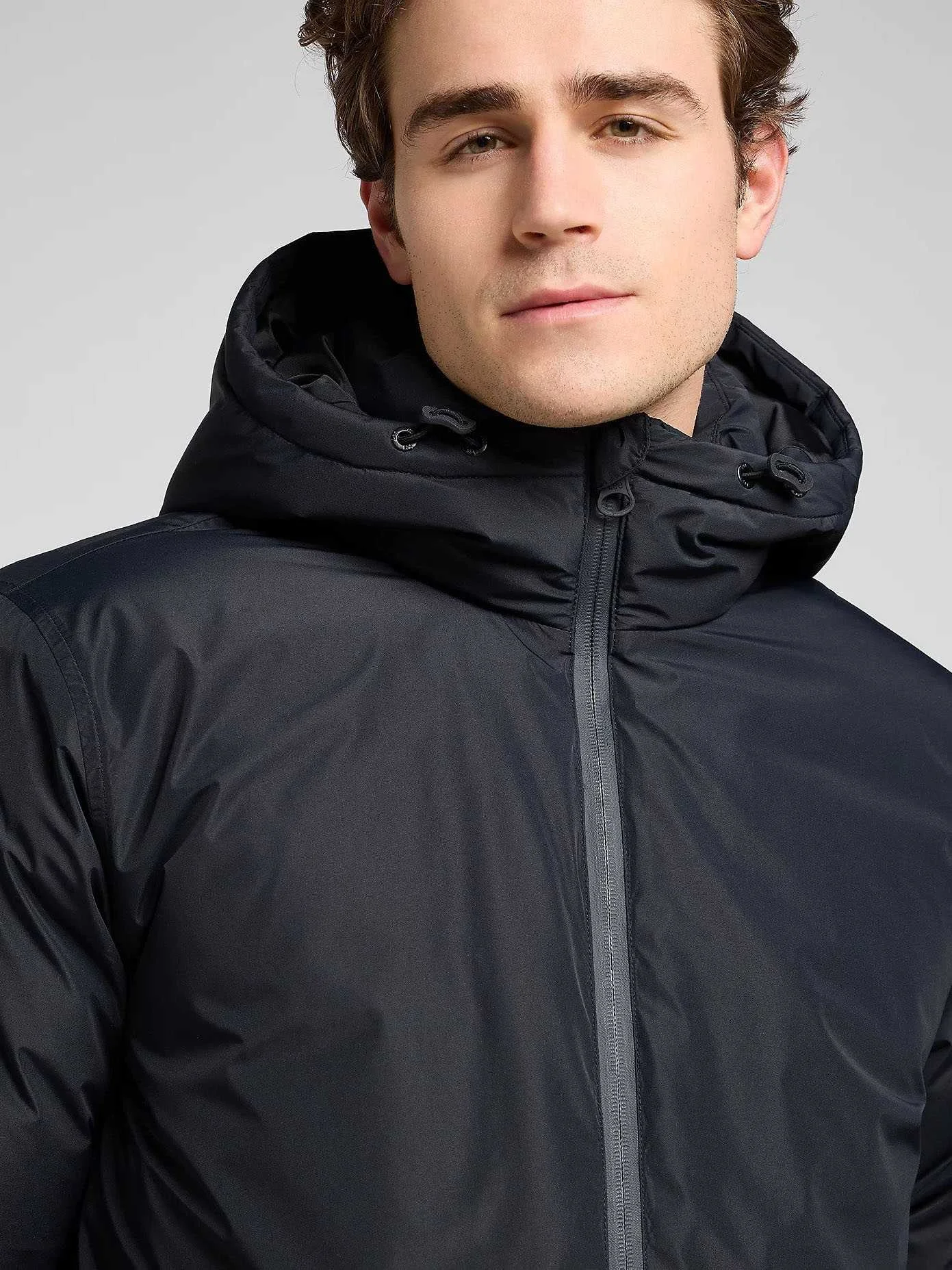Lee - HOODED SHORT PUFFER Lee - HOODED SHORT PUFFER