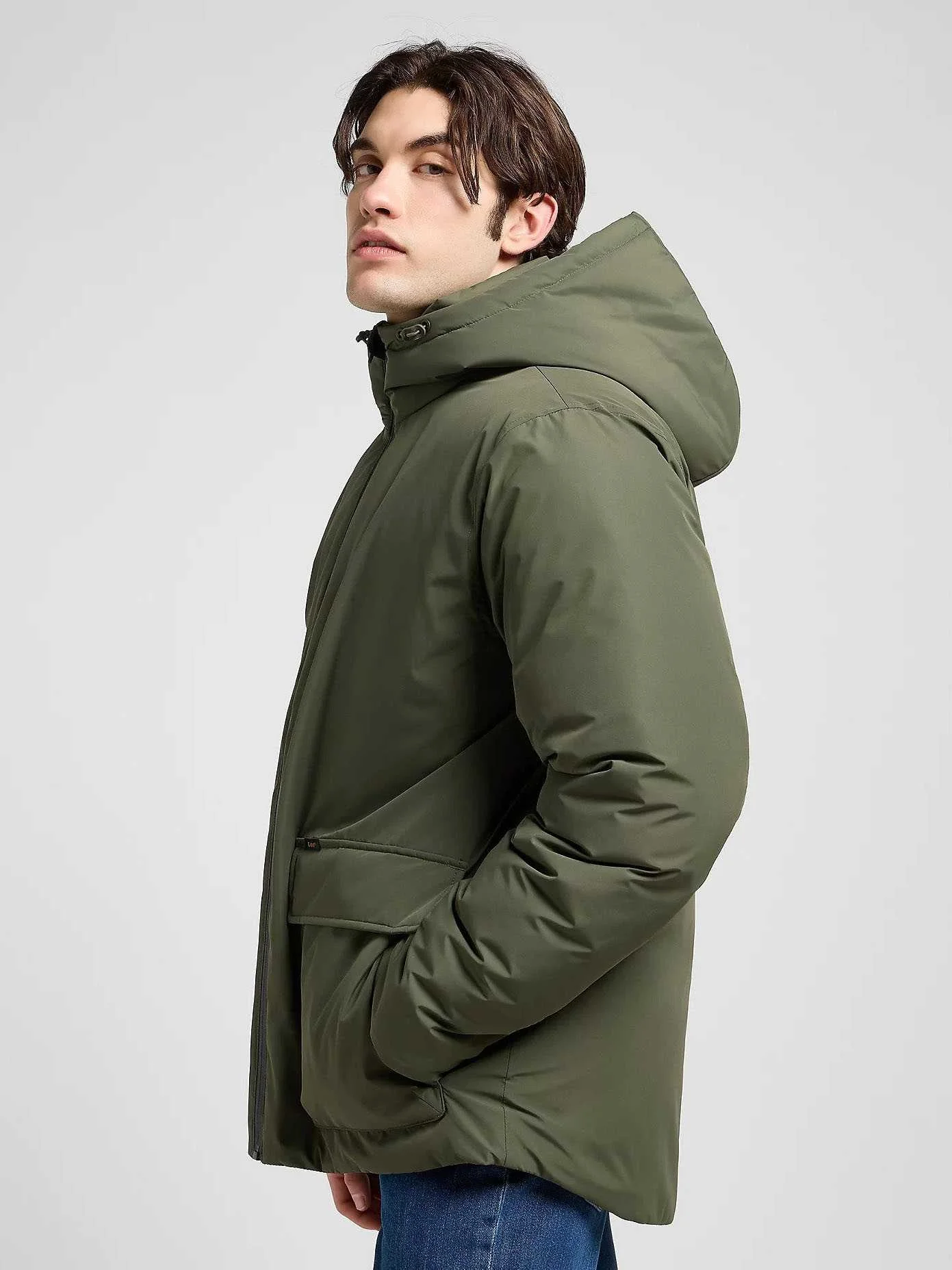 Lee - HOODED SHORT PUFFER Lee - HOODED SHORT PUFFER