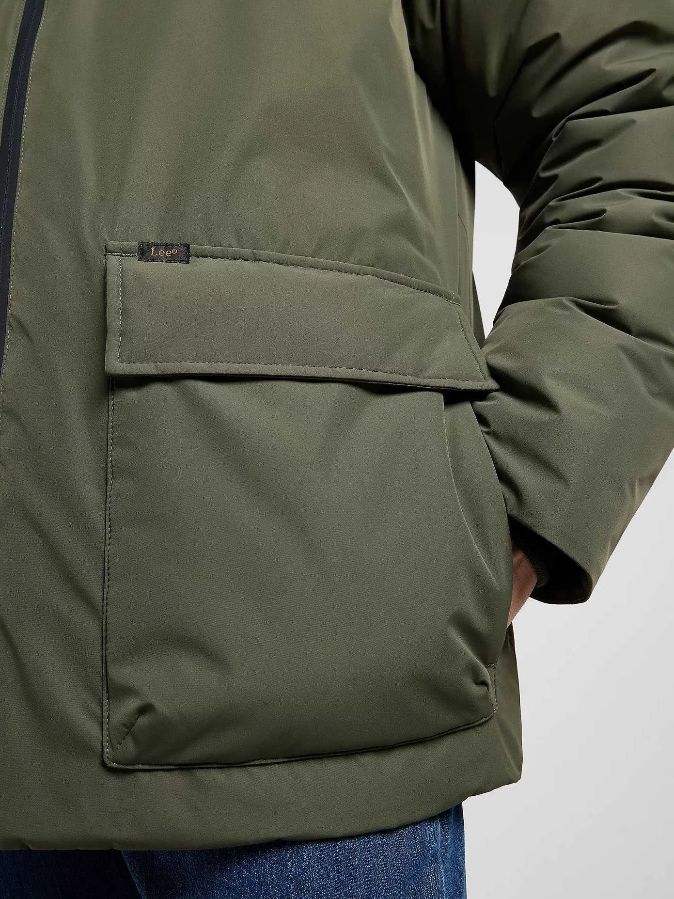 Lee - HOODED SHORT PUFFER Lee - HOODED SHORT PUFFER