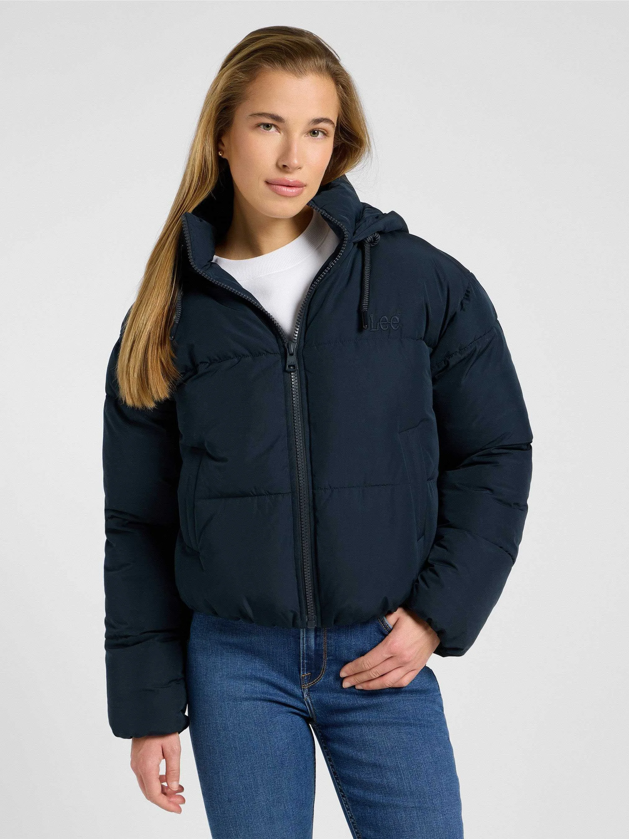 Lee - HOODED PUFFER JACKET Lee - HOODED PUFFER JACKET