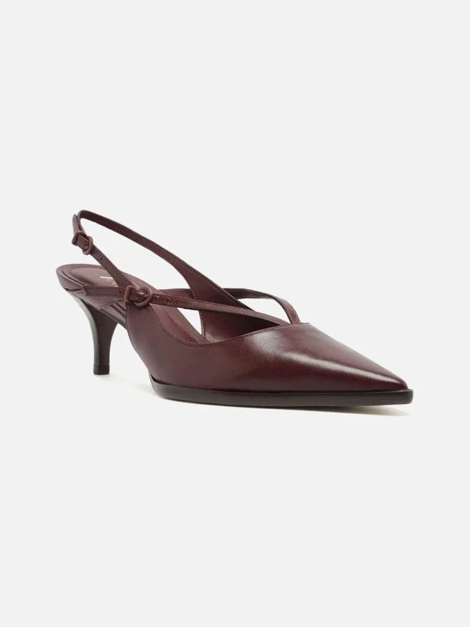 Arezzo - Burgundy Low Heel... 2