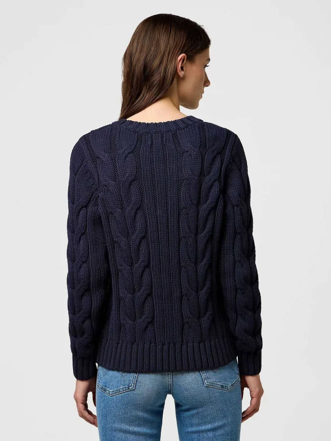 Wrangler - CABLE KNIT CREW 2