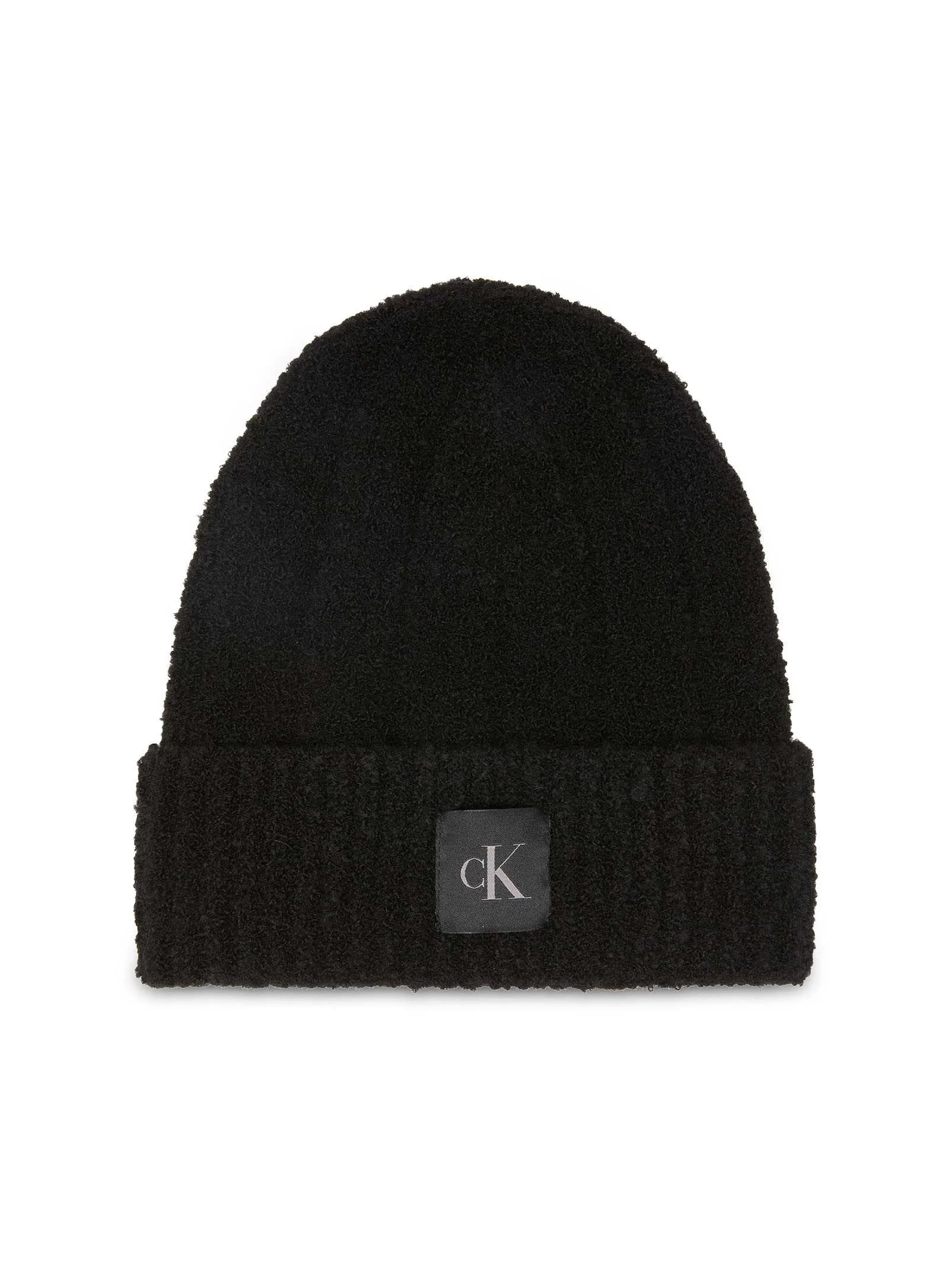 CALVIN KLEIN - CK PATCH BOUCLE BEANIE CALVIN KLEIN - CK PATCH BOUCLE BEANIE